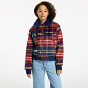 Wrangler Aviator Jacket Red Tartan