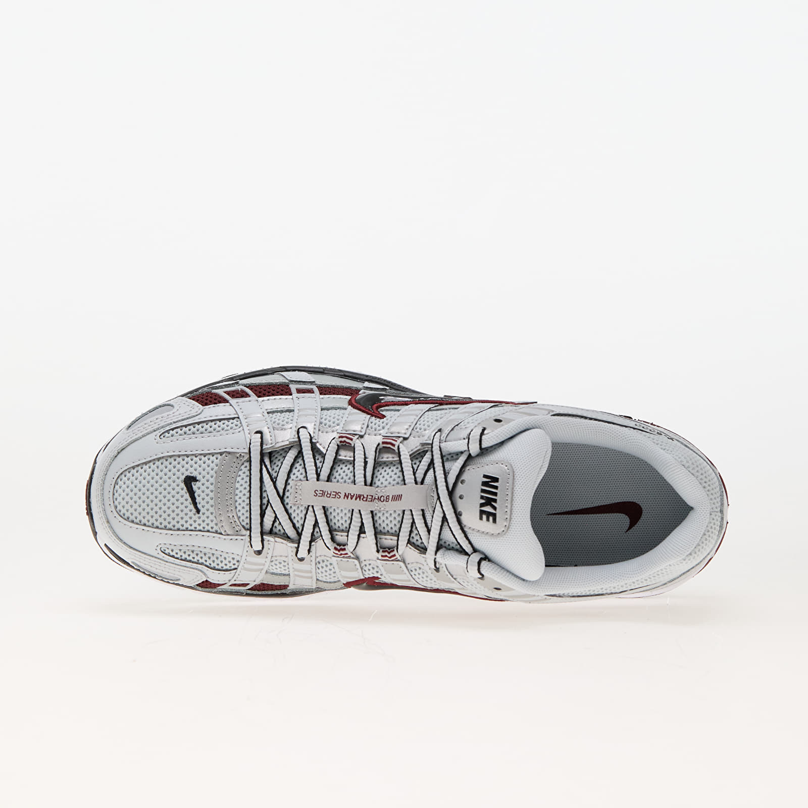 Shoes Nike P-6000 Pure Platinum/ Dark Team Red