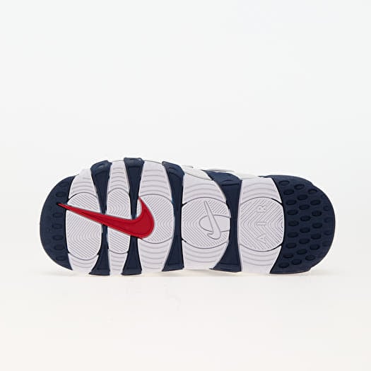 Air more uptempo red white top