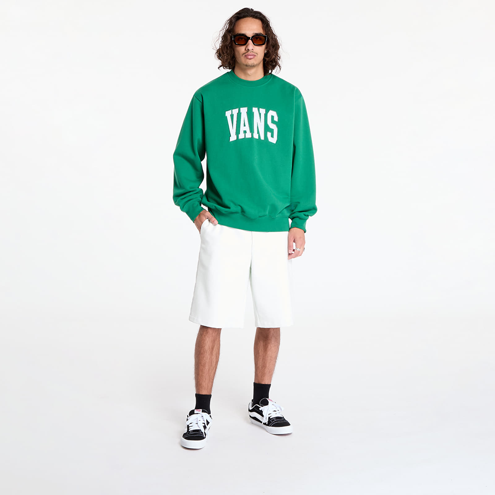 Sweatshirts Vans Original Standards Varsity Loose Crew Verdant Green