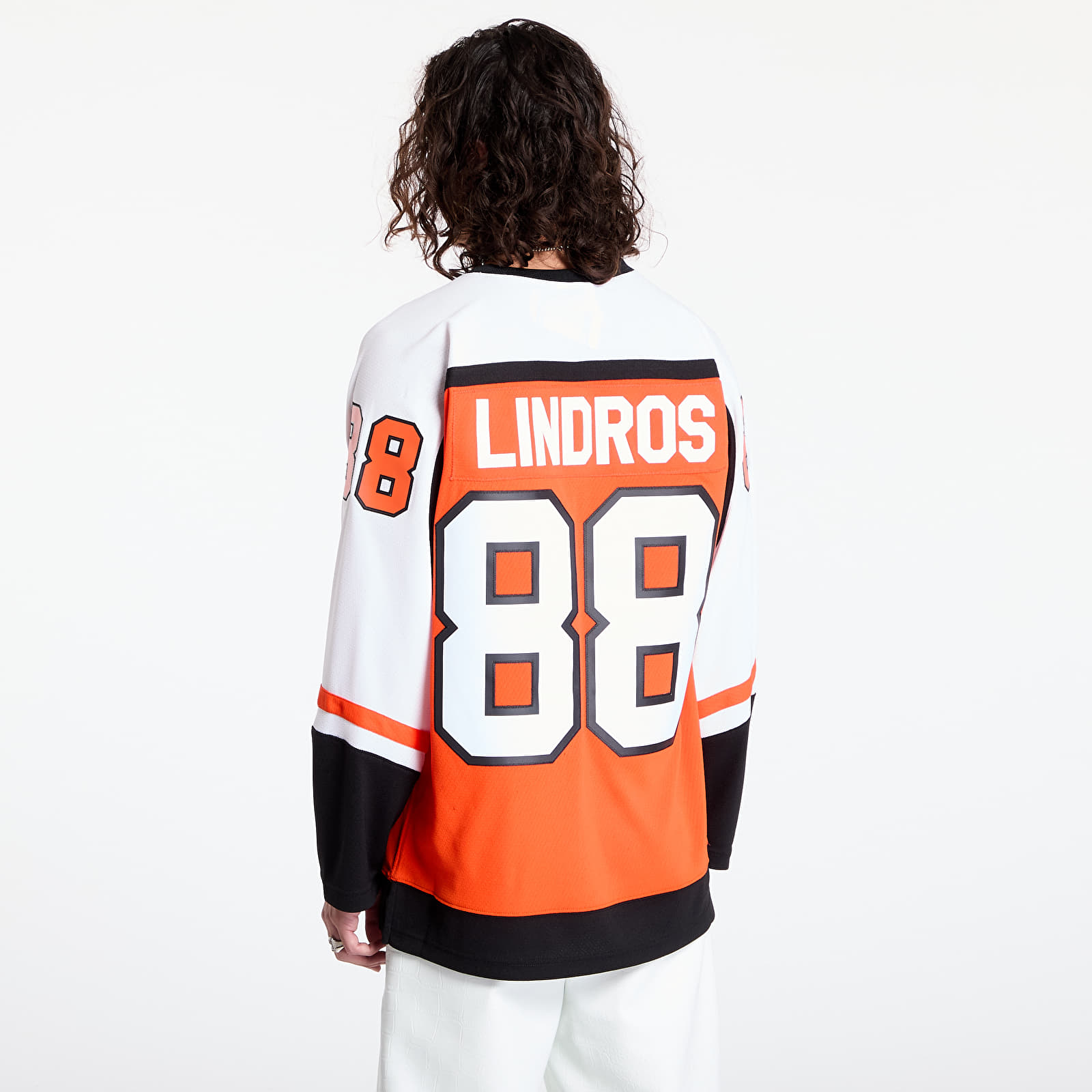 Trikots Mitchell Ness Philadelphia Flyers 88 Eric Lindros NHL Dark Jersey Orange Queens