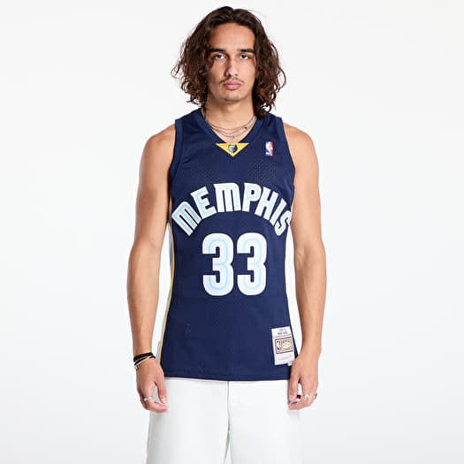 Τζέρσεϊ Mitchell & Ness Memphis Grizzlies 33 Marc Gasol Dark Jersey Navy