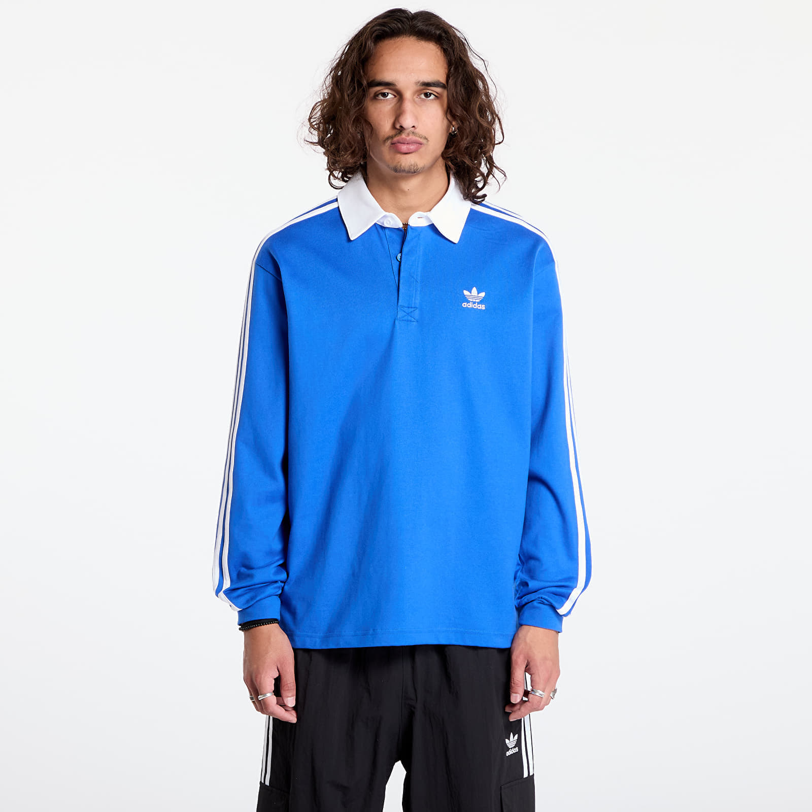 T-shirt adidas Adicolor Rugby Polo Blue L