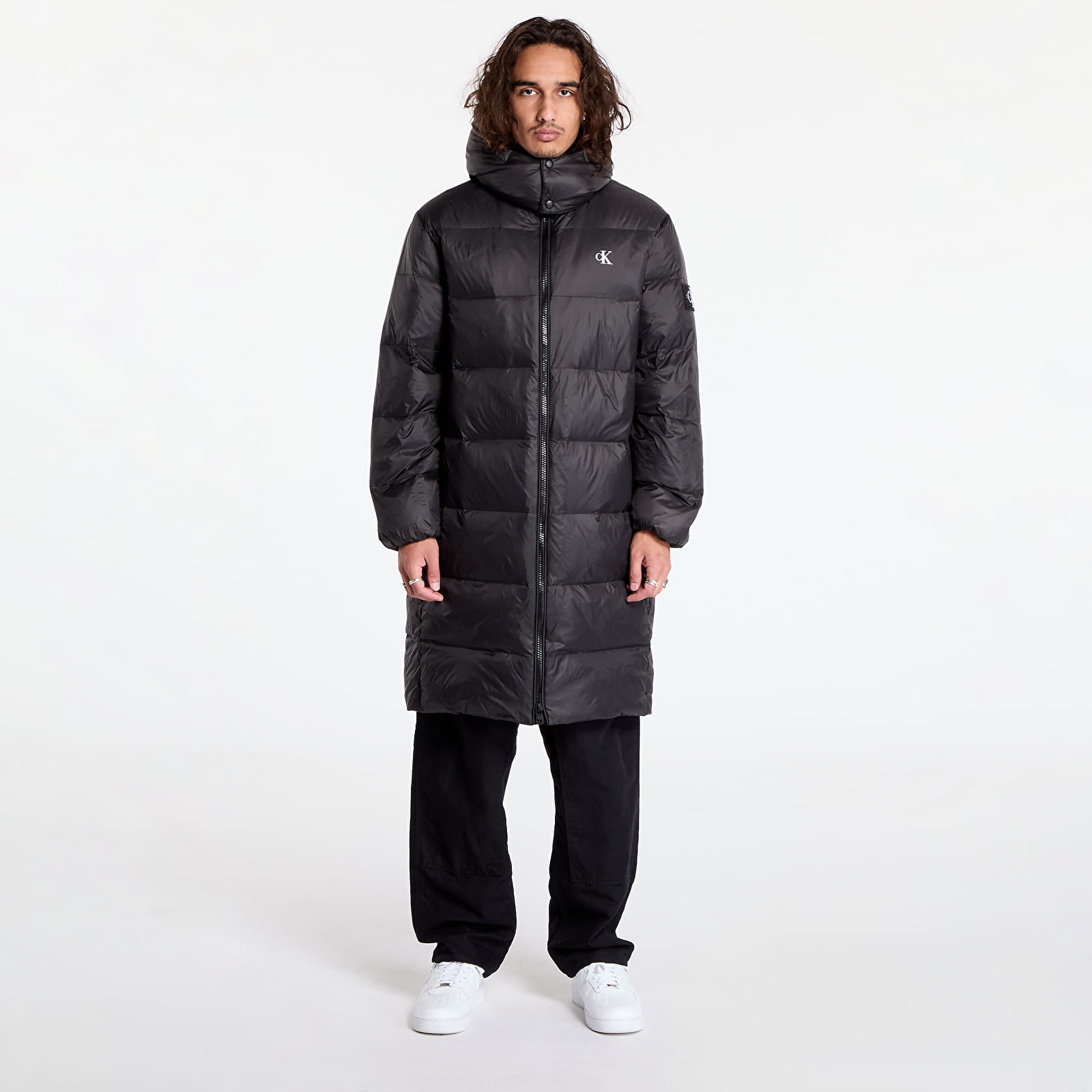 Parkaer til mænd Calvin Klein Jeans Essentials Down Long Jacket Black