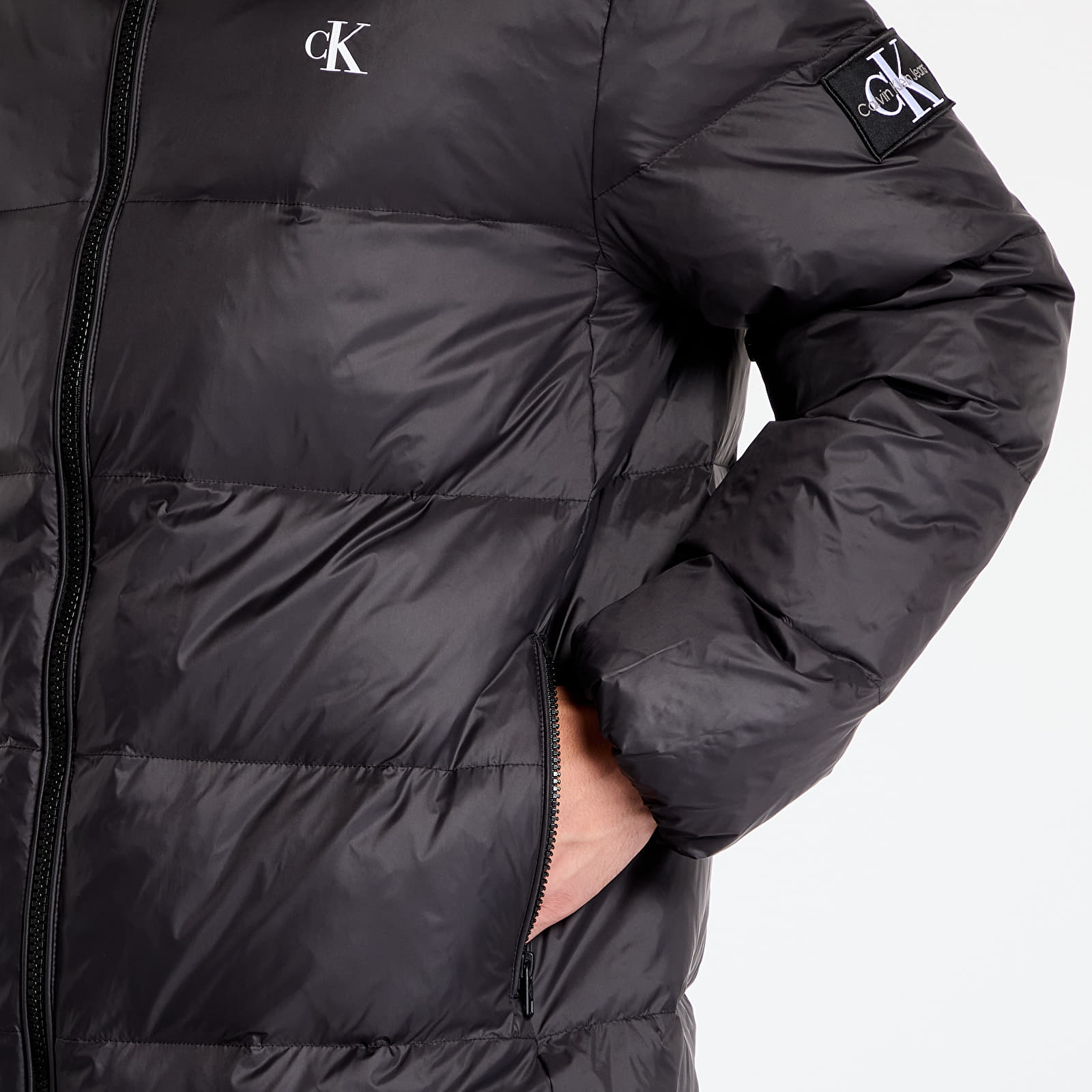 Parkaer til mænd Calvin Klein Jeans Essentials Down Long Jacket Black