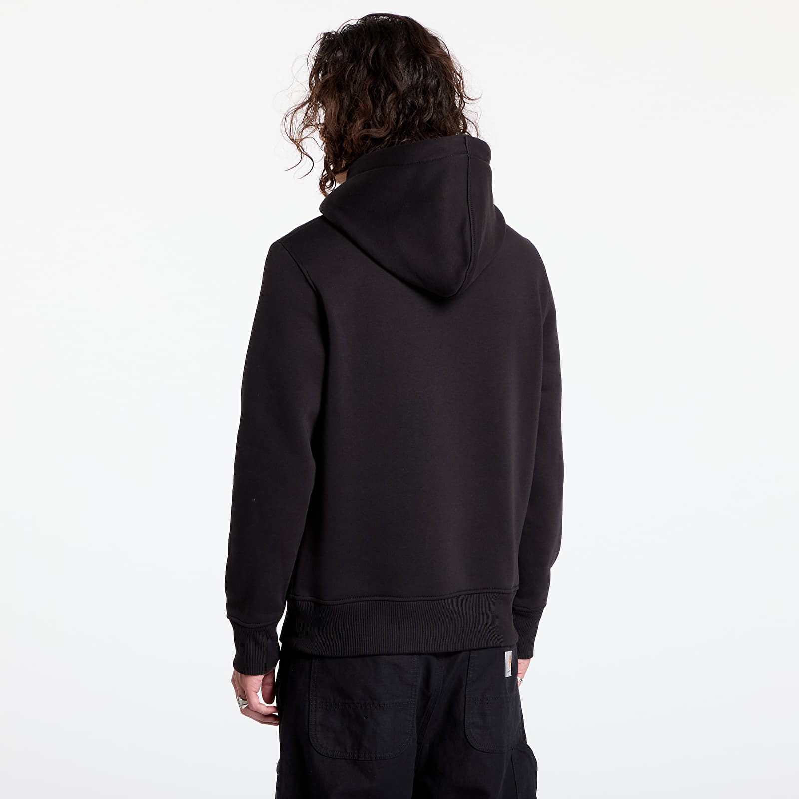 Moške majice Calvin Klein Jeans Subway Sign Hoodie Black