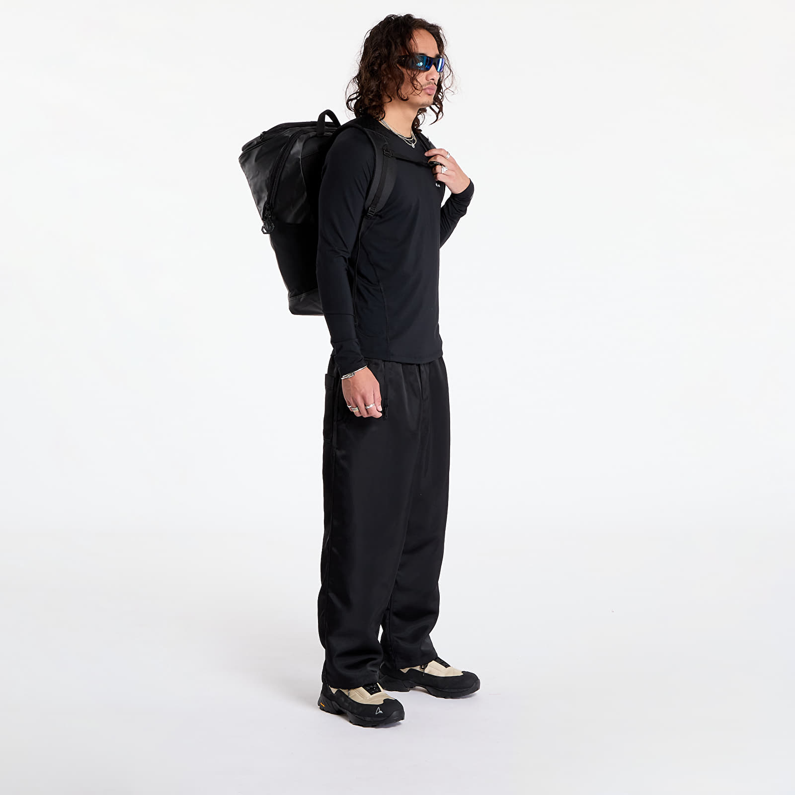 Vīriešu T-krekli Columbia Midweight Stretch Long Sleeve Top Black