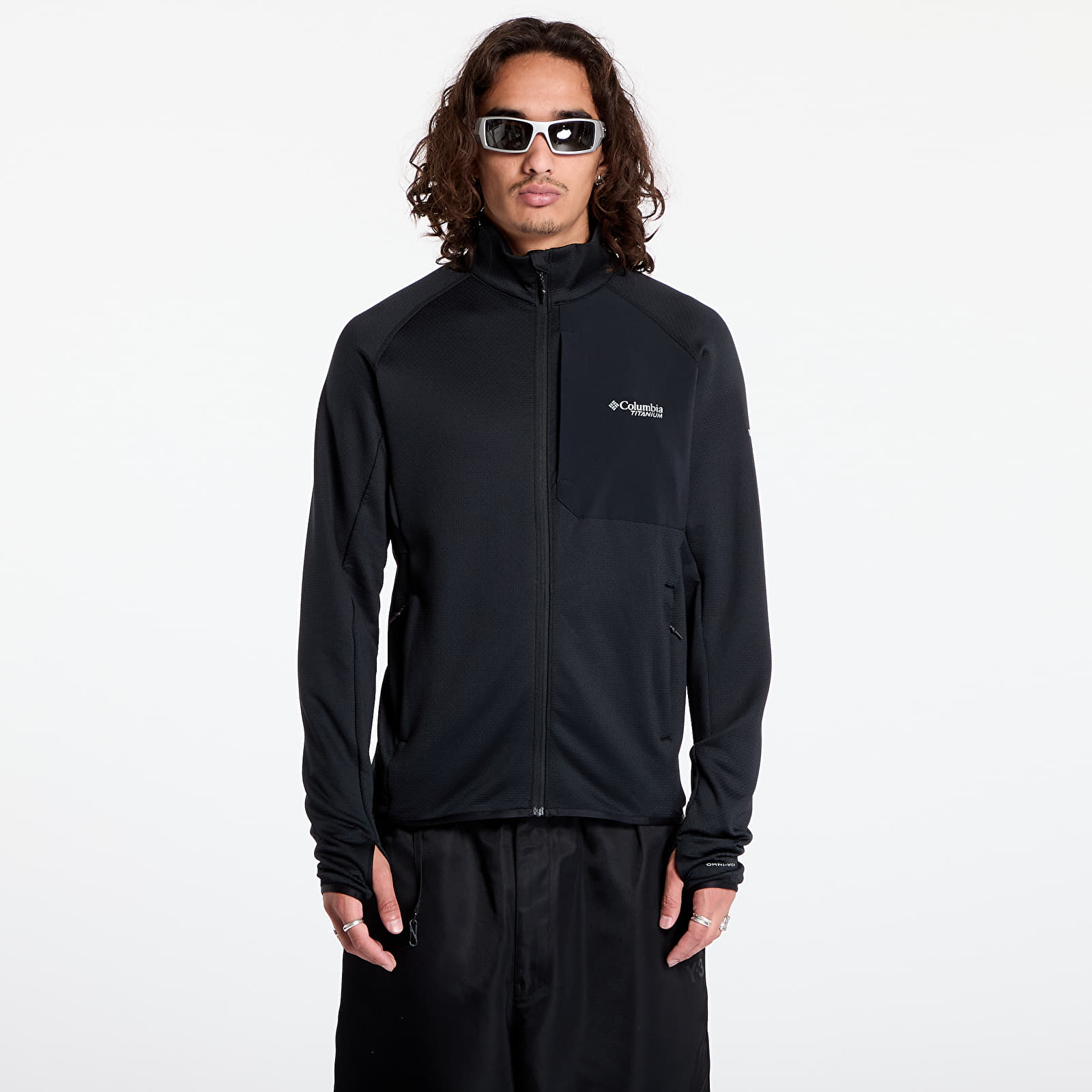 Heren sweatshirts Columbia Triple Canyon™ Grid Fleece FZ II Black