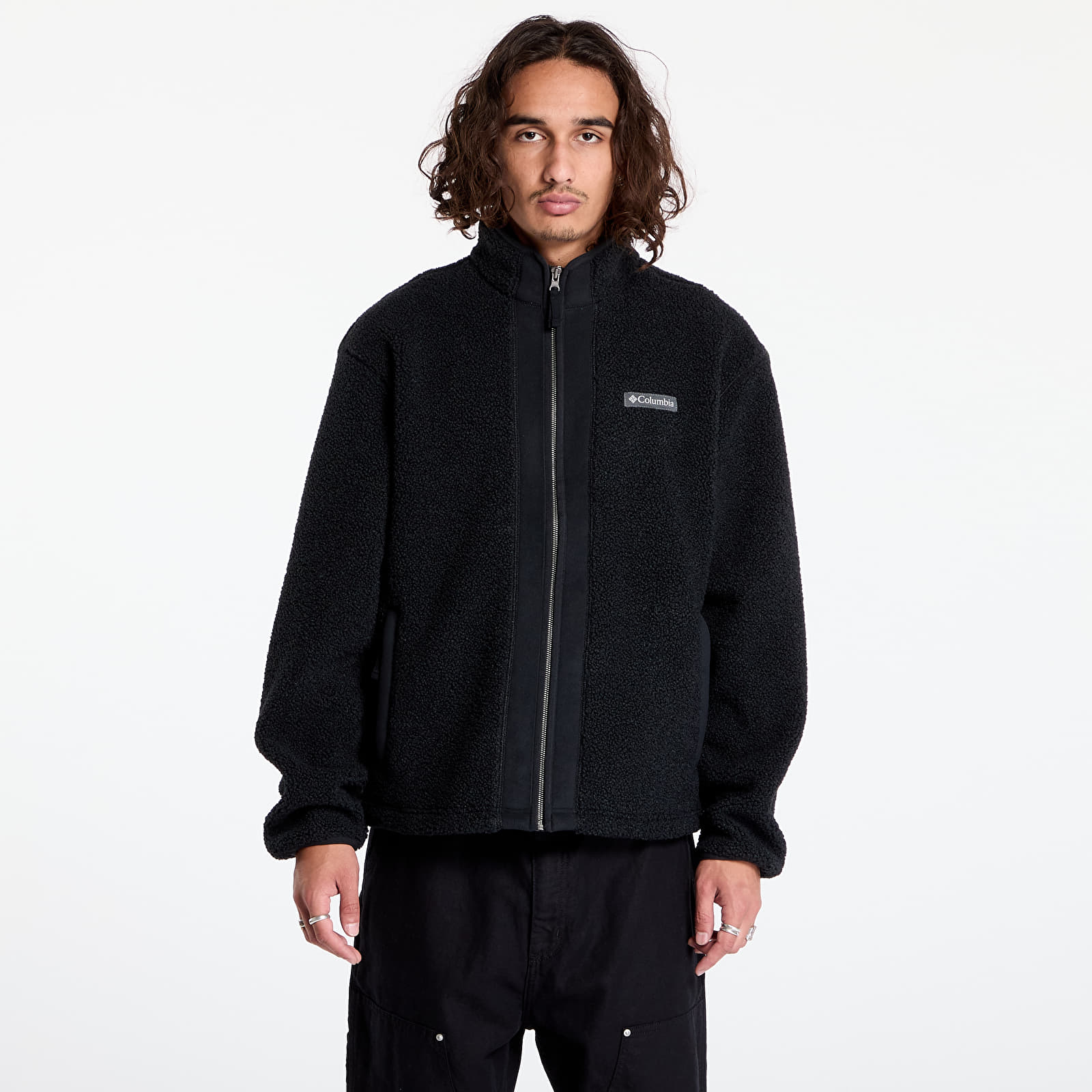 Felpe da uomo Columbia Black Mesa™ Boucle Fleece Black