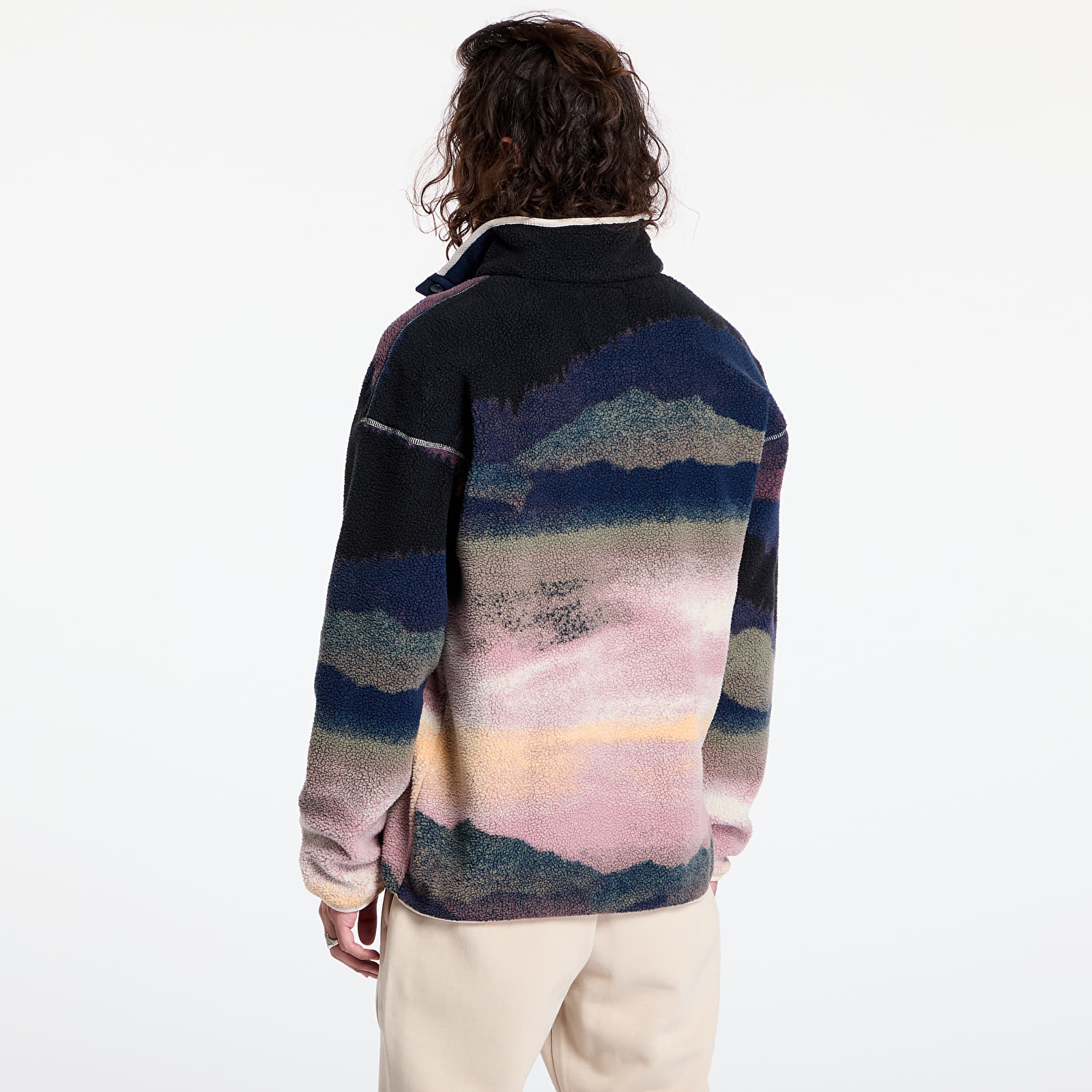 Camisolas de homem Columbia Helvetia™ II Printed Half Snap Fleece Collegiate Navy
