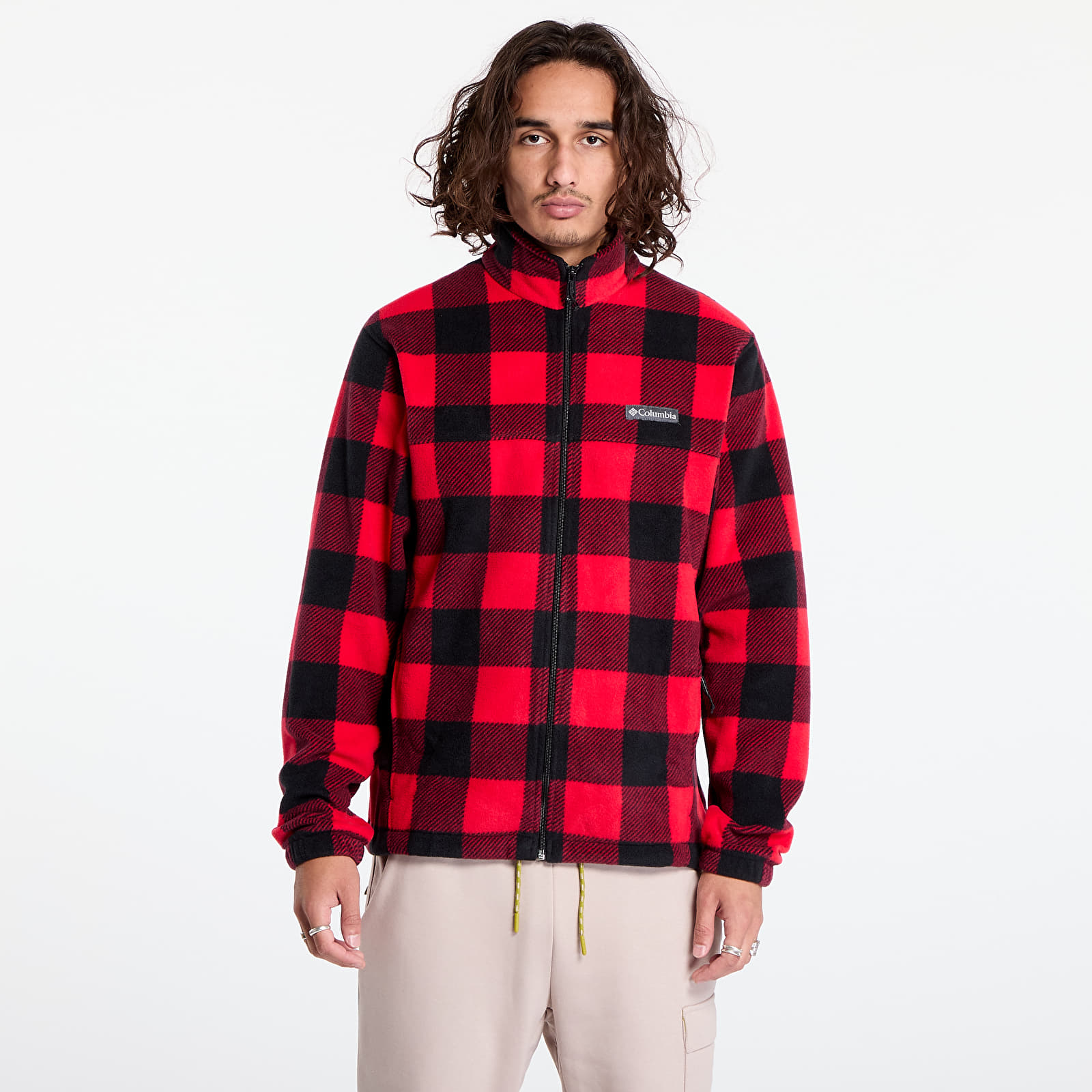 Men's sweatshirts Columbia Steens Mountain™ Printed Jacket Mountain Red Check Print