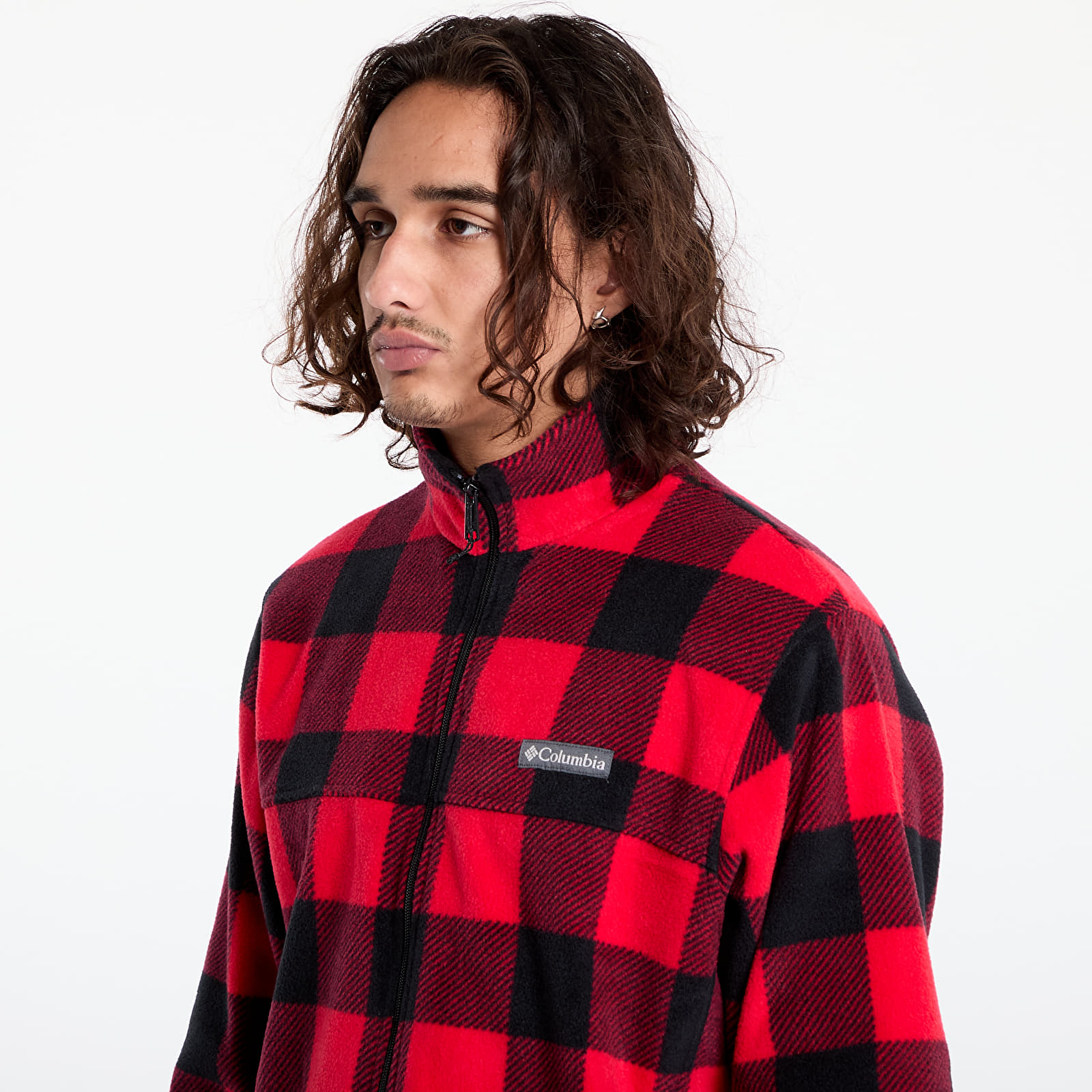 Men's sweatshirts Columbia Steens Mountain™ Printed Jacket Mountain Red Check Print