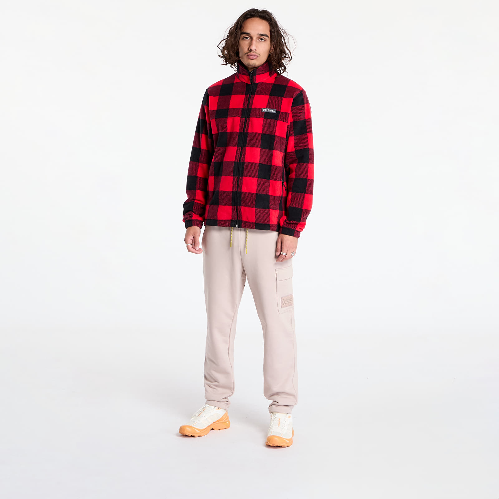 Men's sweatshirts Columbia Steens Mountain™ Printed Jacket Mountain Red Check Print