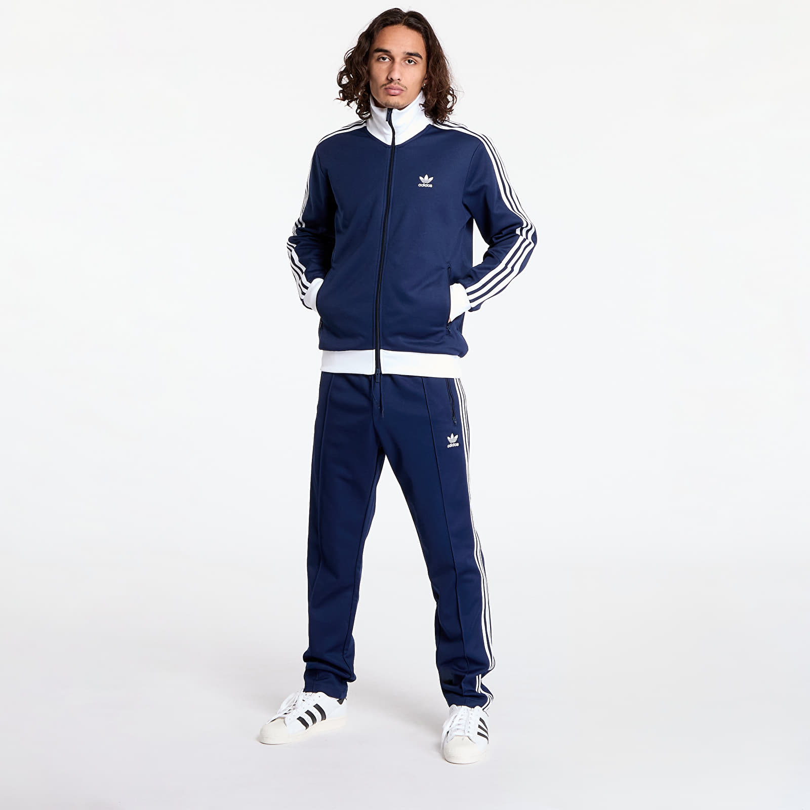 Heren joggingbroek adidas Adicolor Classic Beckenbauer Track Pant Night Indigo Queens