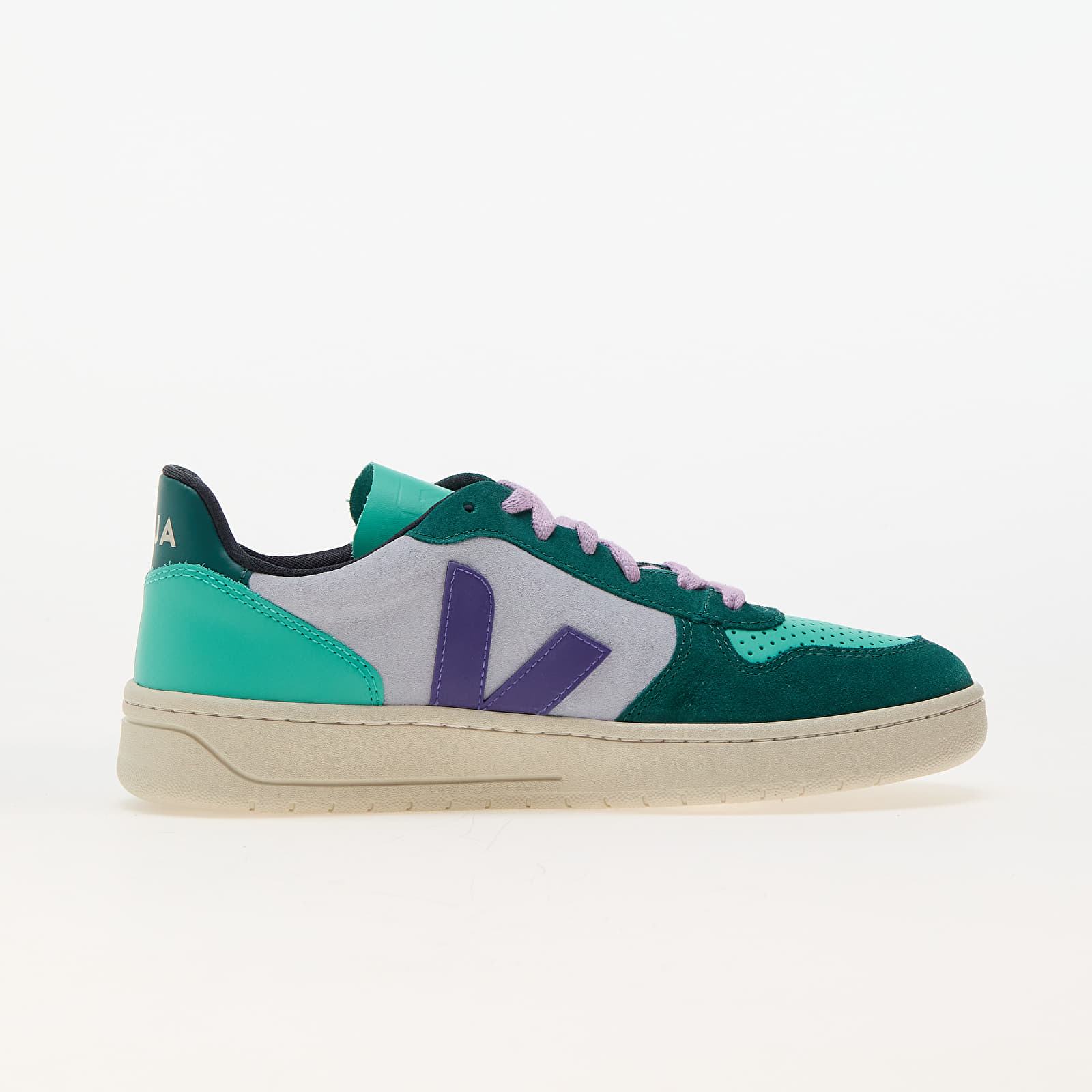 Women's sneakers and shoes Veja W V-10 Multico-Swan_Purple_Pierre