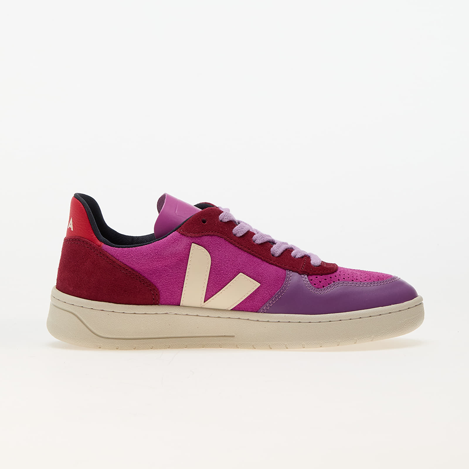 Sneakers og sko til kvinder Veja W V-10 Multico-Ultraviolet_Calcaire