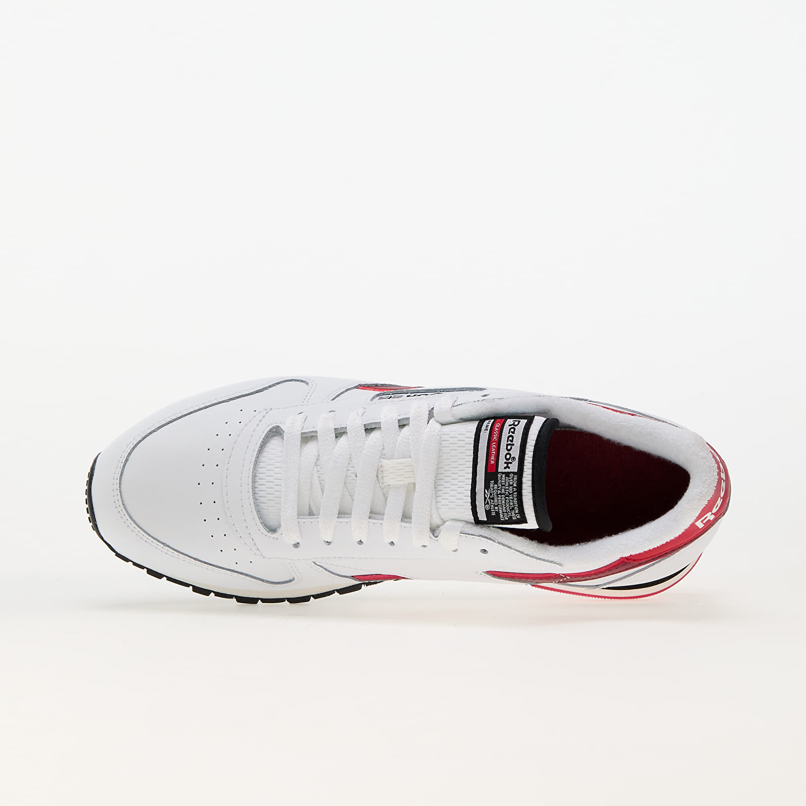 Turnschuhe und Schuhe für Männer Reebok Classic Leather White/ Vector Red/ Black