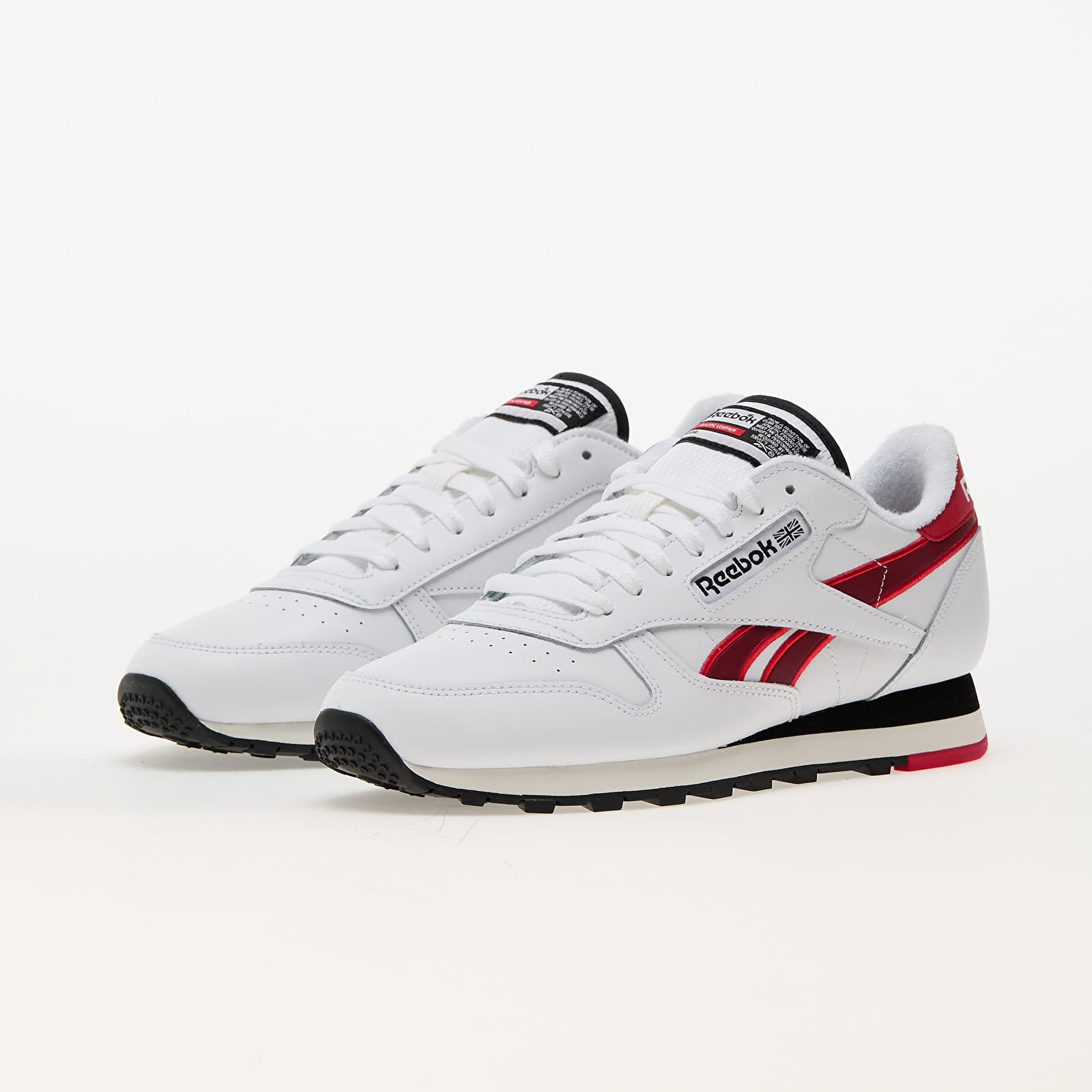 Buty męskie Reebok Classic Leather White/ Vector Red/ Black