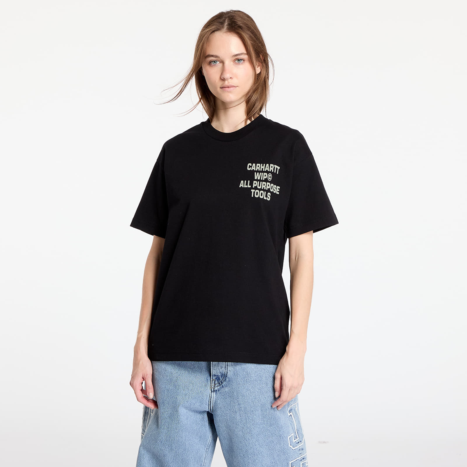 Tričko Carhartt WIP S/S Cross Screw T-Shirt UNISEX Black S