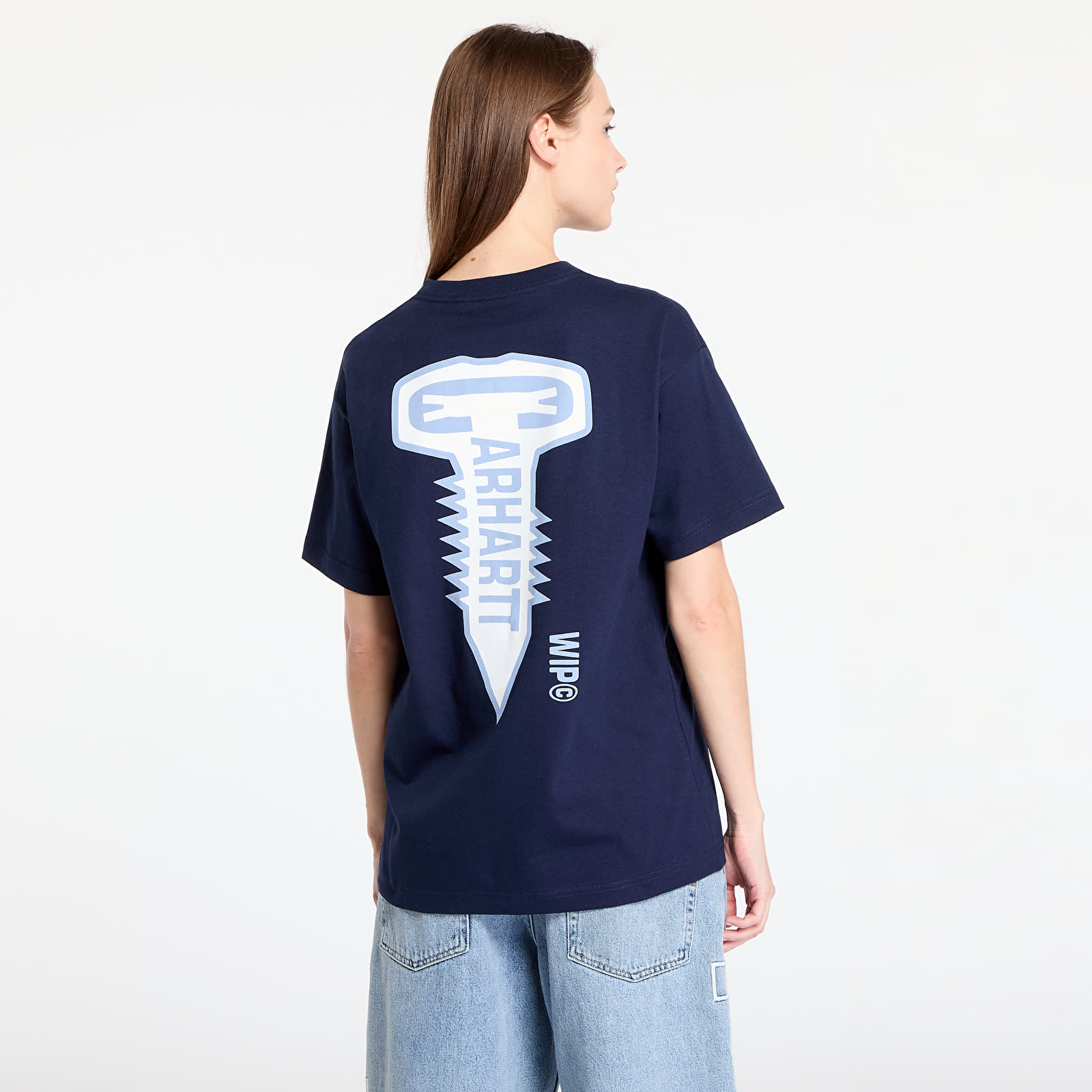Tricouri pentru bărbați Carhartt WIP S/S Cross Screw T-Shirt UNISEX Air Force Blue