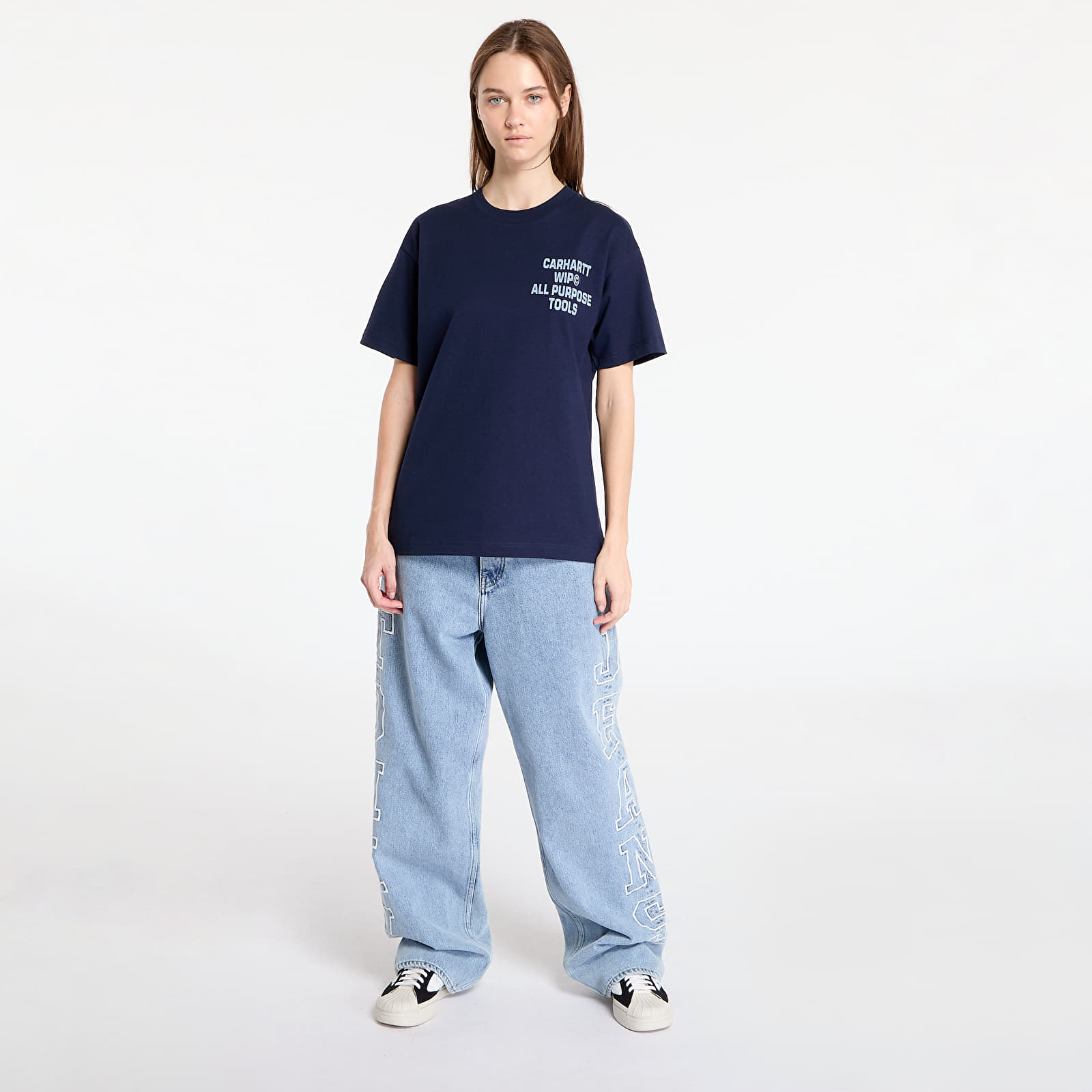 Tricouri pentru bărbați Carhartt WIP S/S Cross Screw T-Shirt UNISEX Air Force Blue