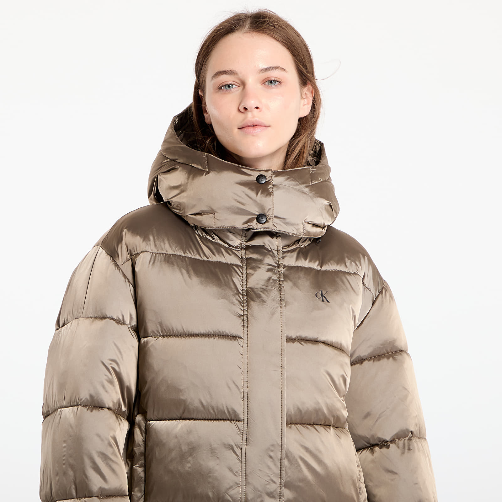 Calvin klein jeans shiny puffer jacket new arrivals
