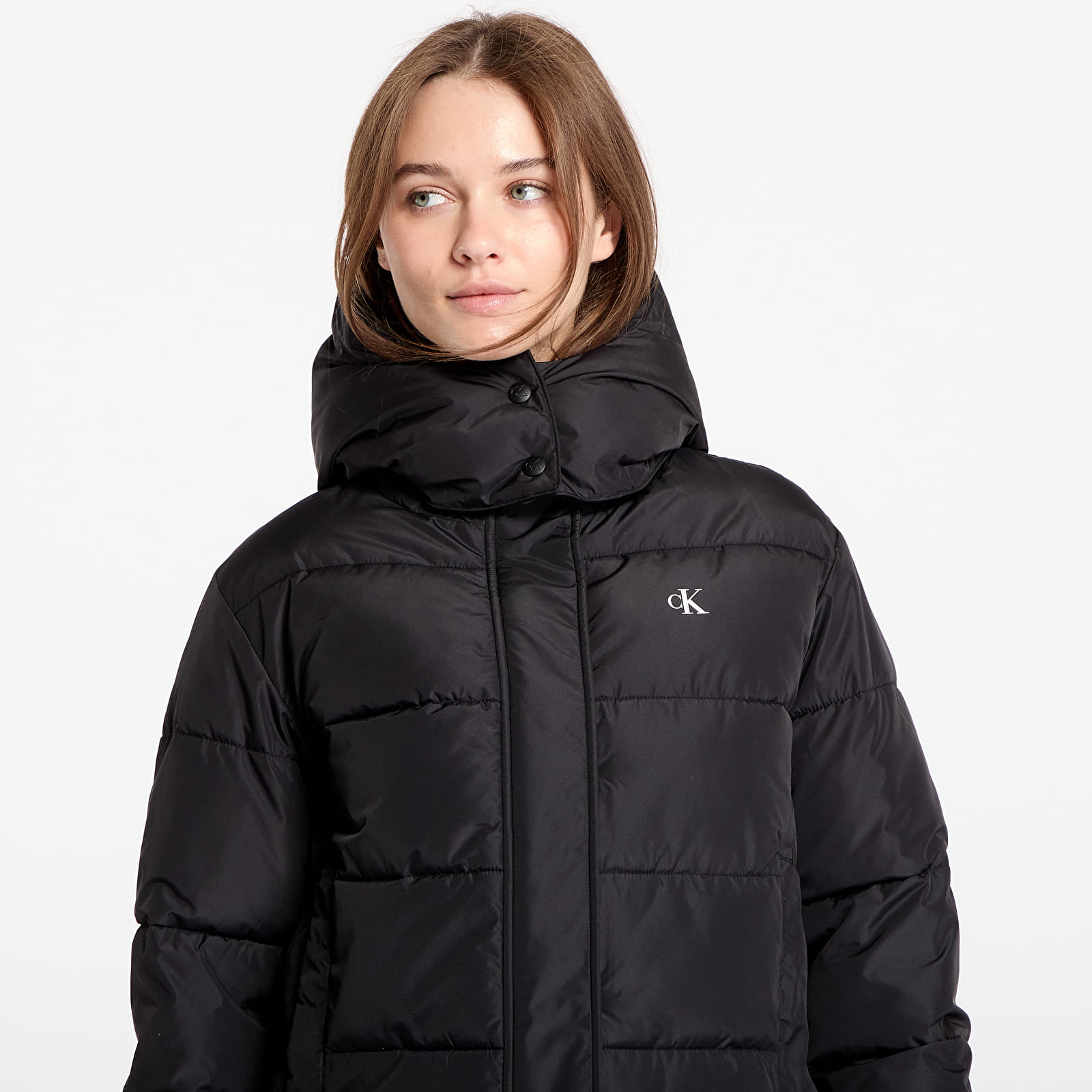 Jacken für Frauen Calvin Klein Jeans Matte Monologo Jacket Black
