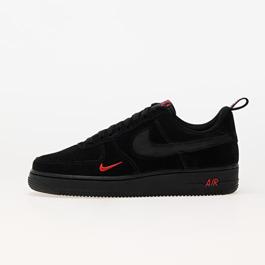 Men s sneakers and shoes Nike Air Force 1 07 LV8 Black Black Lt Crimson Queens