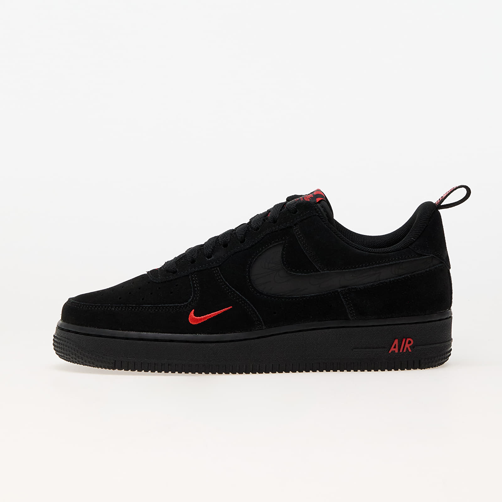 Air fashion force 1 all black suede