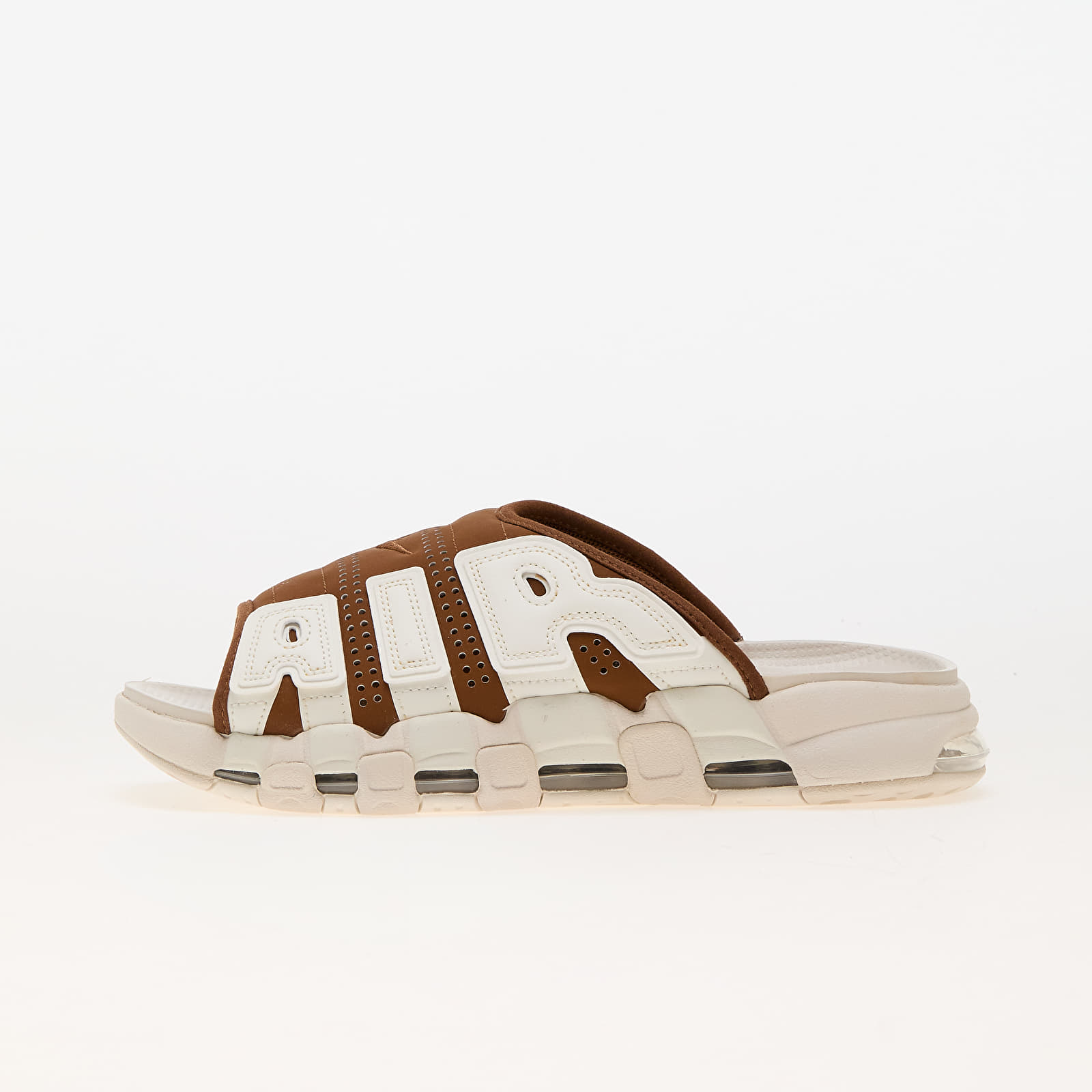 Schoenen Nike Air More Uptempo Slide Light British Tan/ Light Orewood Brown/ Clear/ Sail