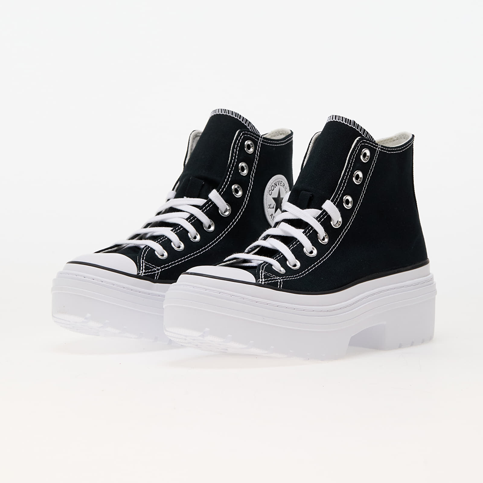 Kingad Converse Chuck Taylor All Star Lugged Heel Platform Black/ White/ Egret