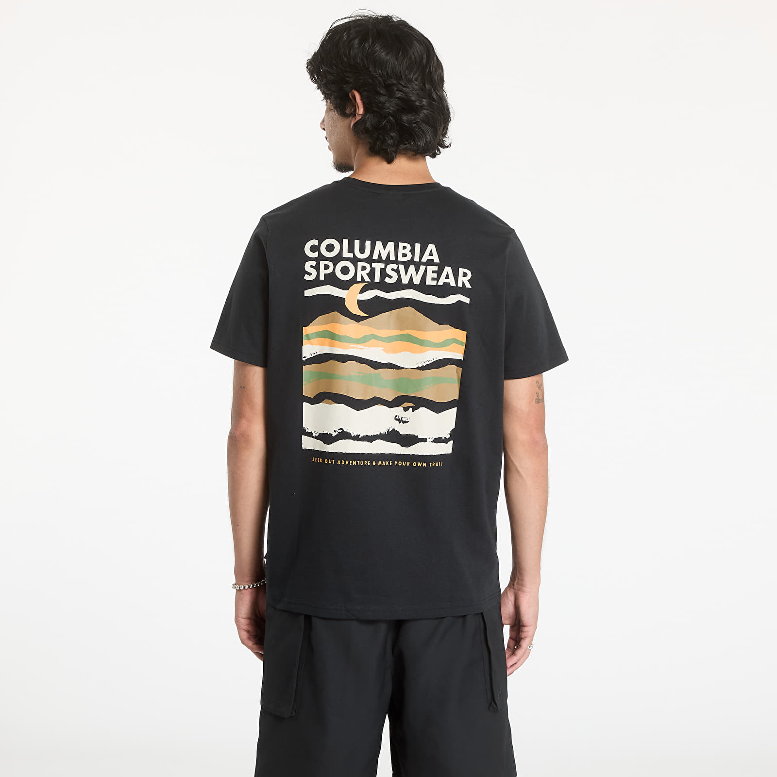 Men's T-shirts Columbia Explorers Canyon™ Back Short-Sleeve Tee Black