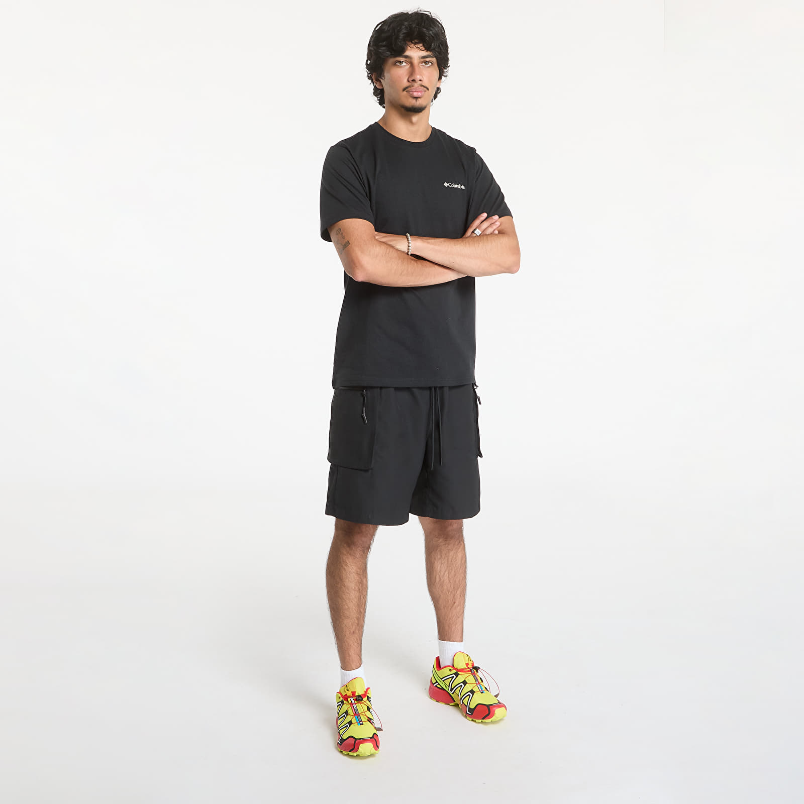 Men's T-shirts Columbia Explorers Canyon™ Back Short-Sleeve Tee Black