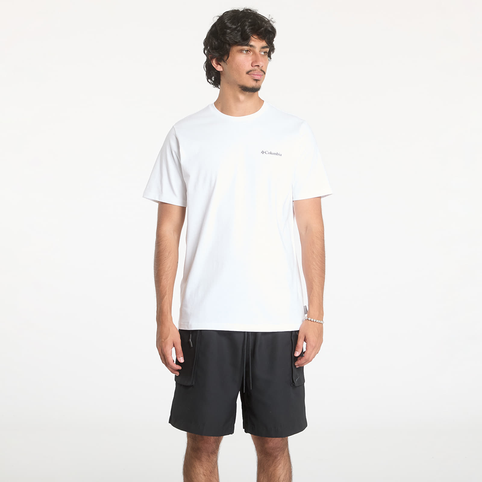 Men's T-shirts Columbia Explorers Canyon™ Back Short-Sleeve Tee White