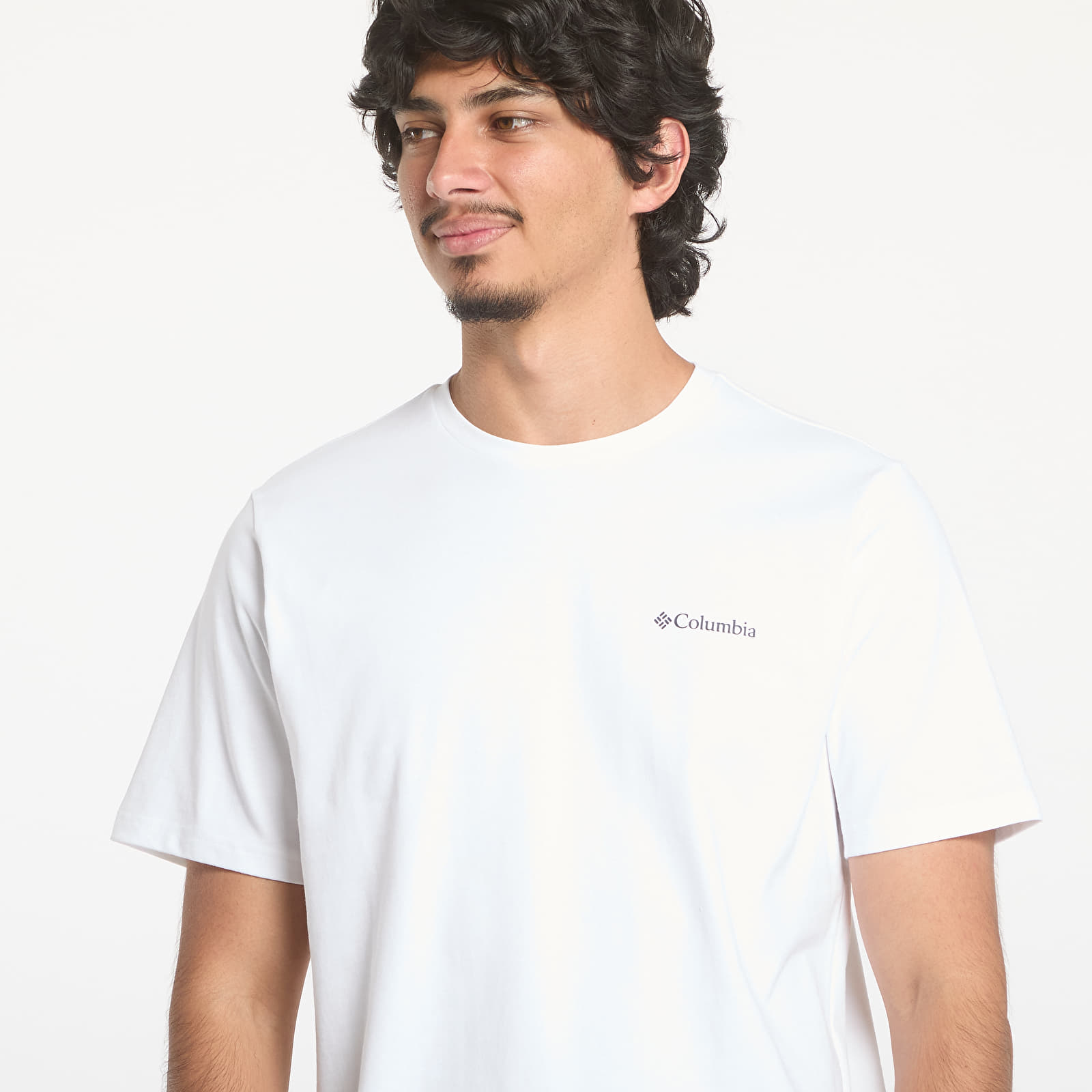 Men's T-shirts Columbia Explorers Canyon™ Back Short-Sleeve Tee White