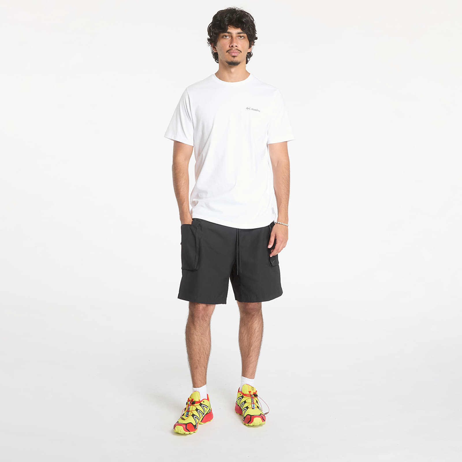 Men's T-shirts Columbia Explorers Canyon™ Back Short-Sleeve Tee White