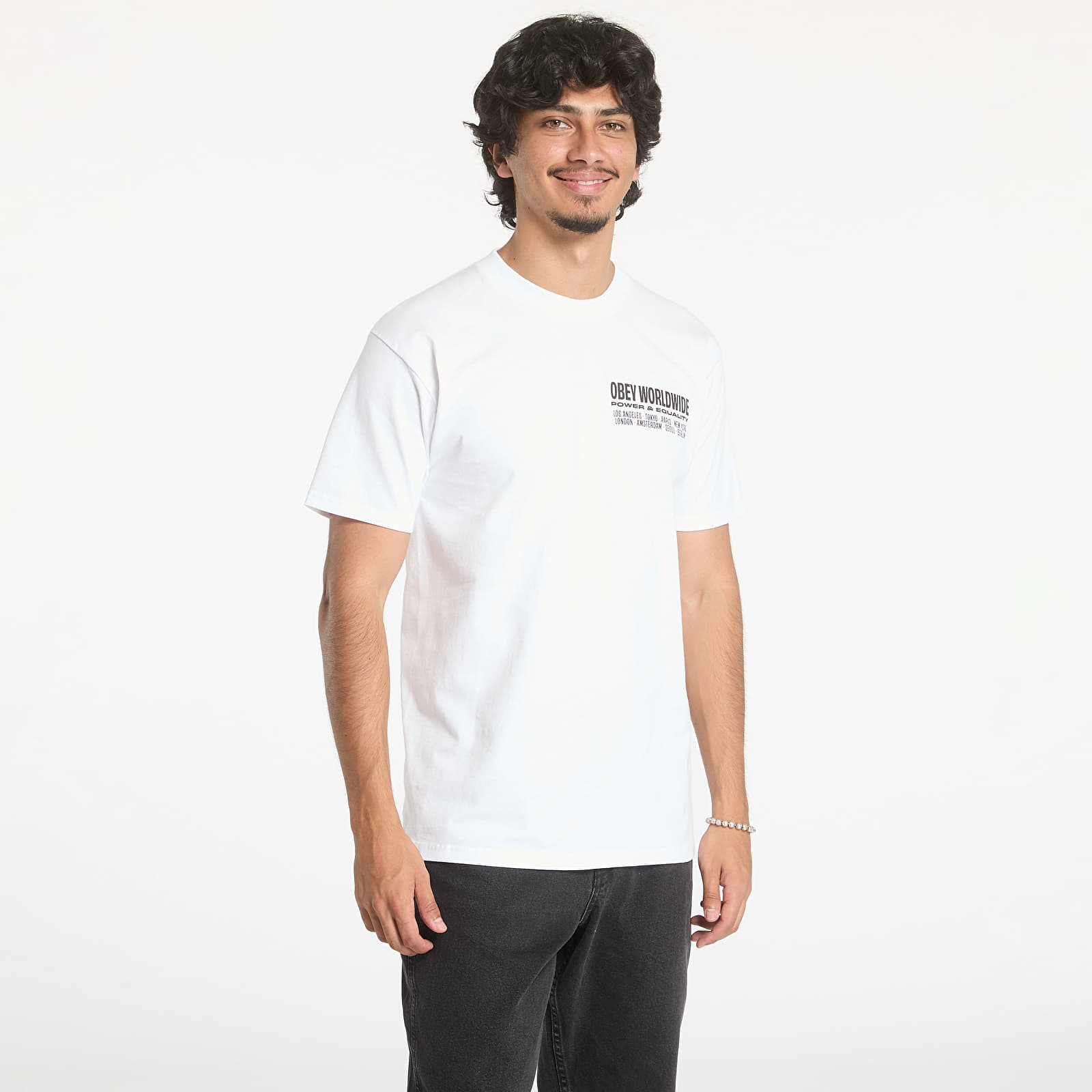 T-shirts OBEY Worldwide Power & Equalit White