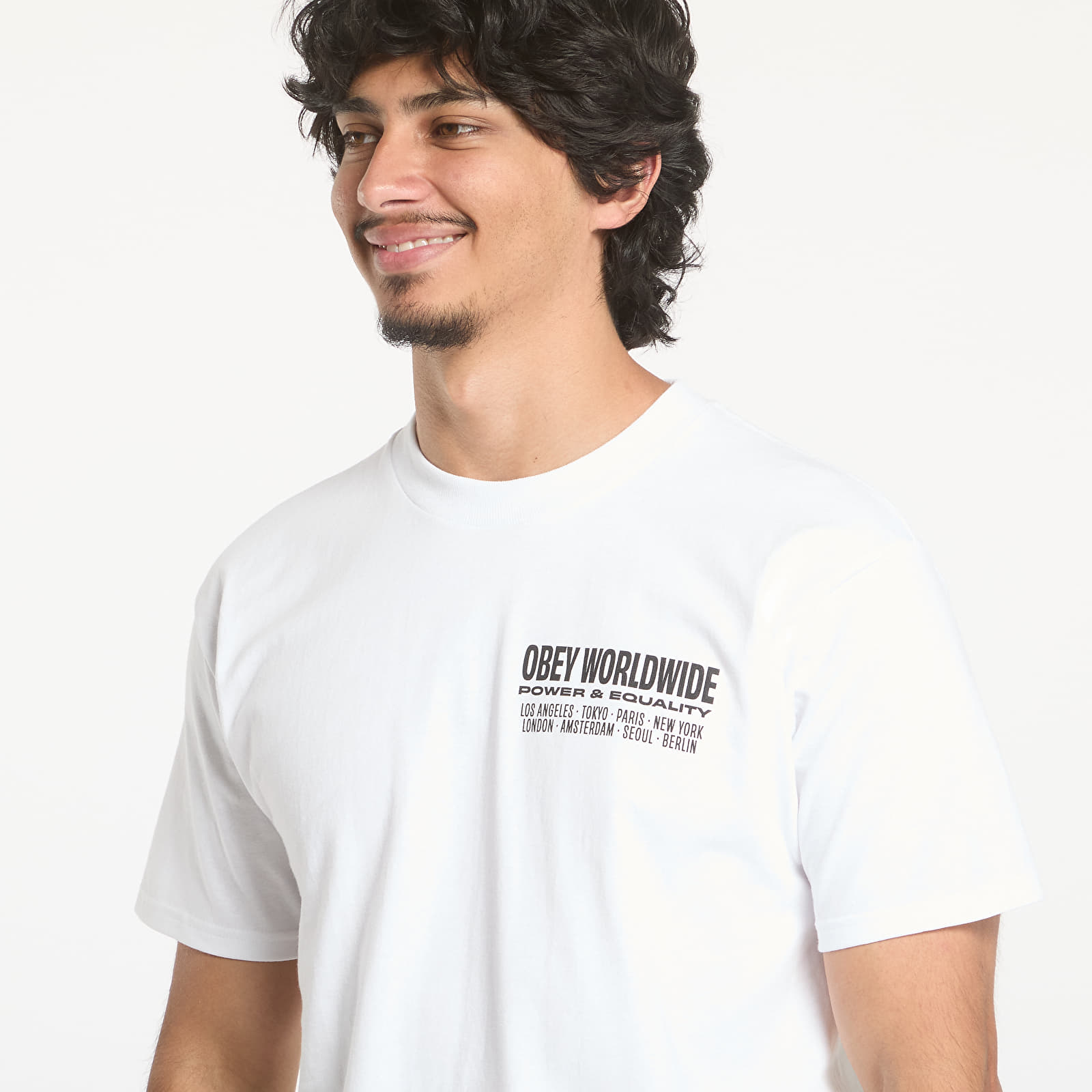 T-shirts OBEY Worldwide Power & Equalit White