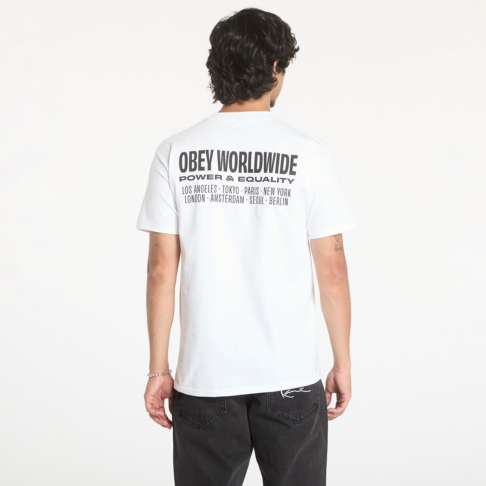 T-shirts OBEY Worldwide Power & Equalit White