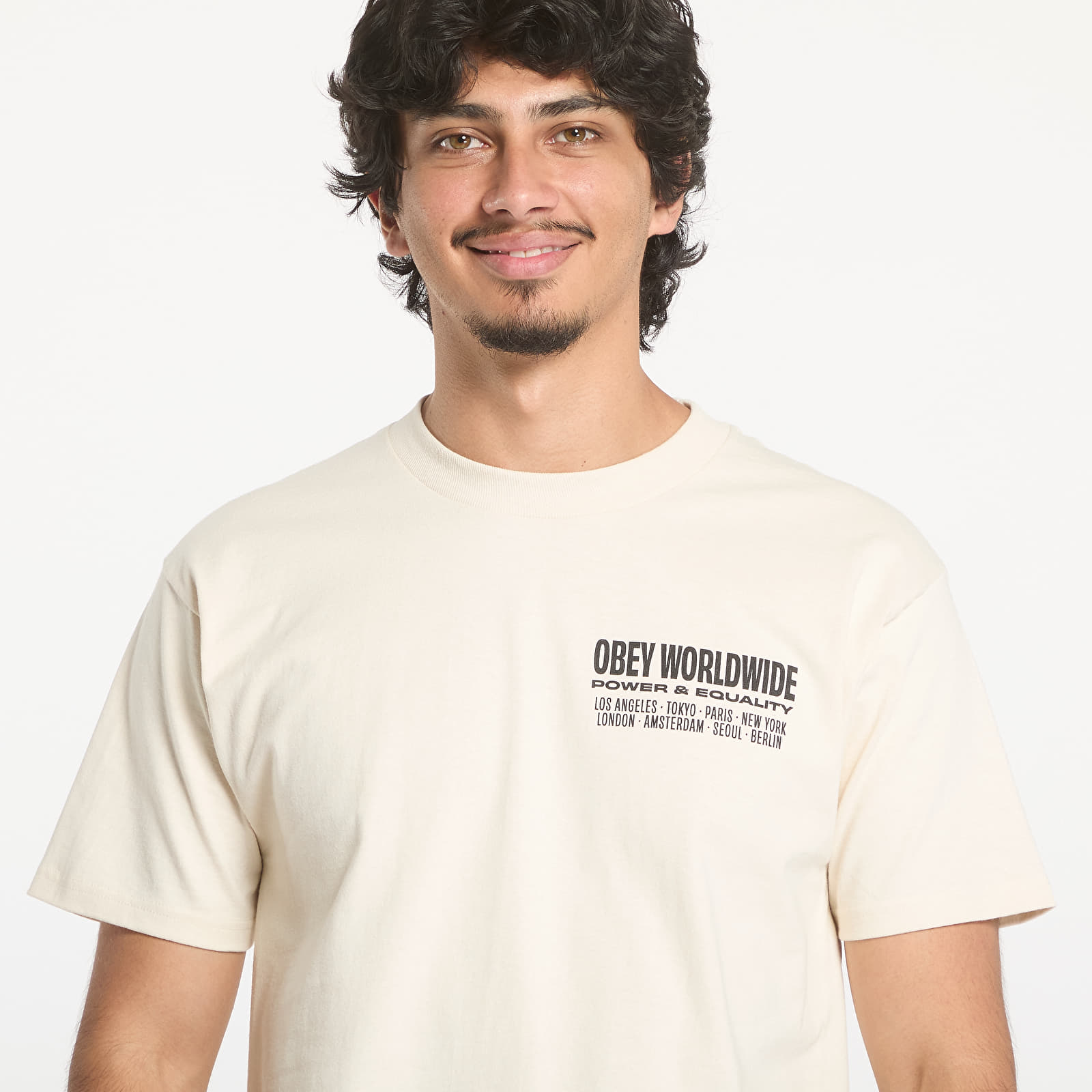 T-Shirts OBEY Worldwide Power & Equalit Cream