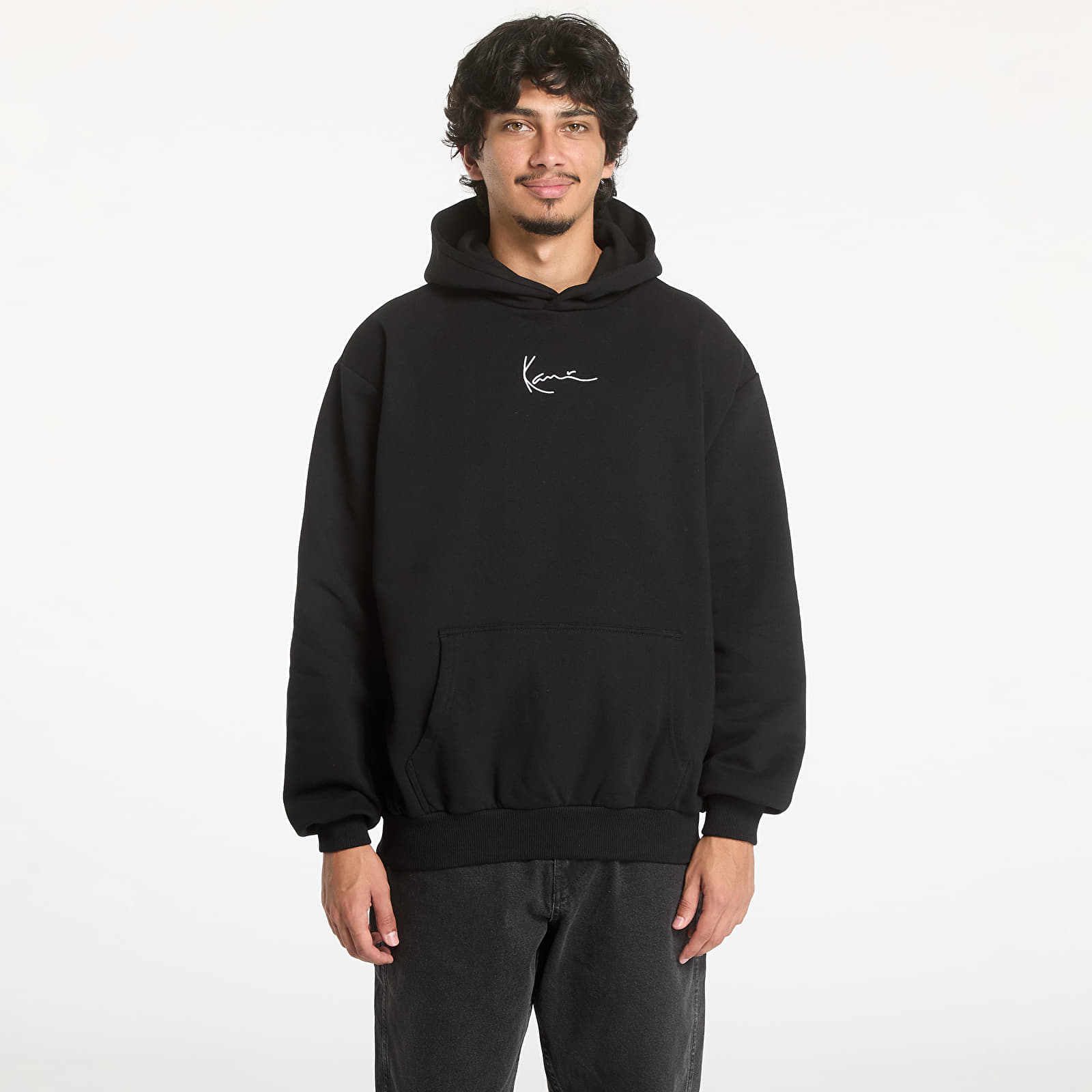 Bluzy Karl Kani Small Signature Essential OS Hoodie Black