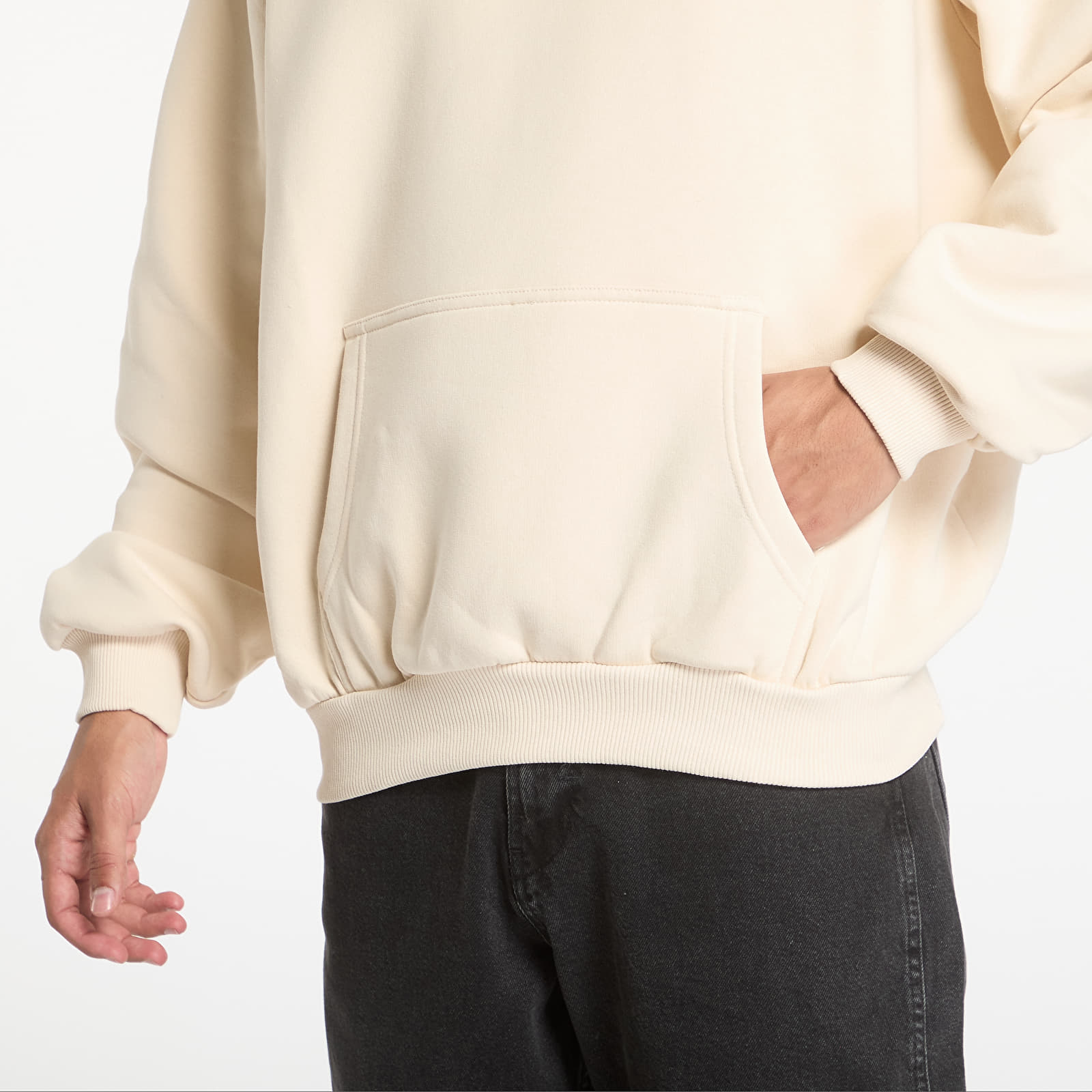 Mikine Karl Kani Small Signature Essential OS Hoodie Light Sand