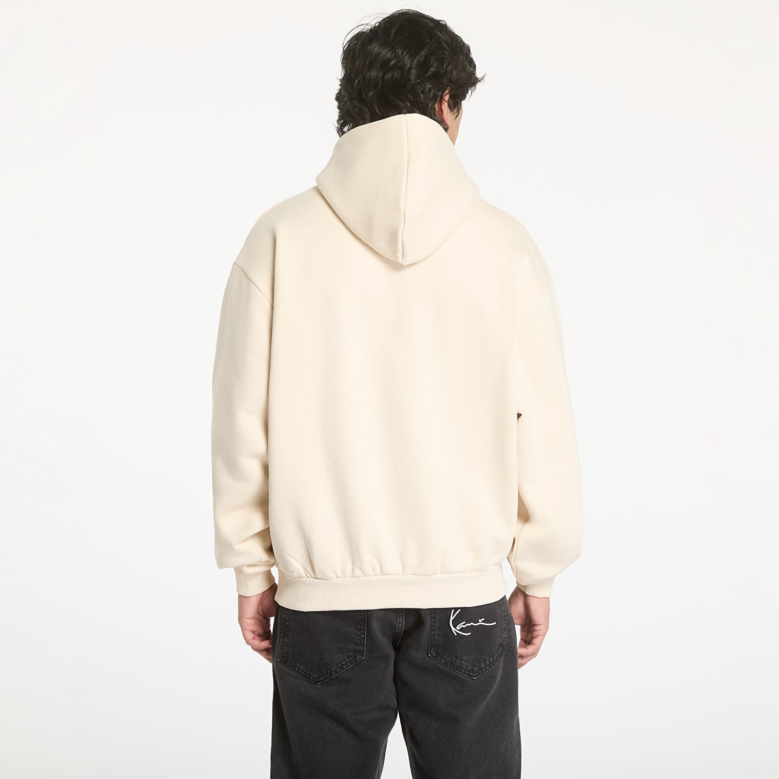 Mikine Karl Kani Small Signature Essential OS Hoodie Light Sand