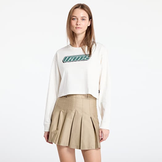 T-shirt Vans Retro V Long Sleeve Relax Crop Marshmallow