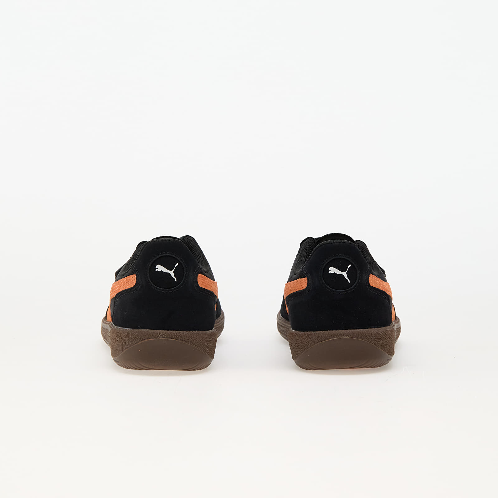 Black and orange puma shoes online