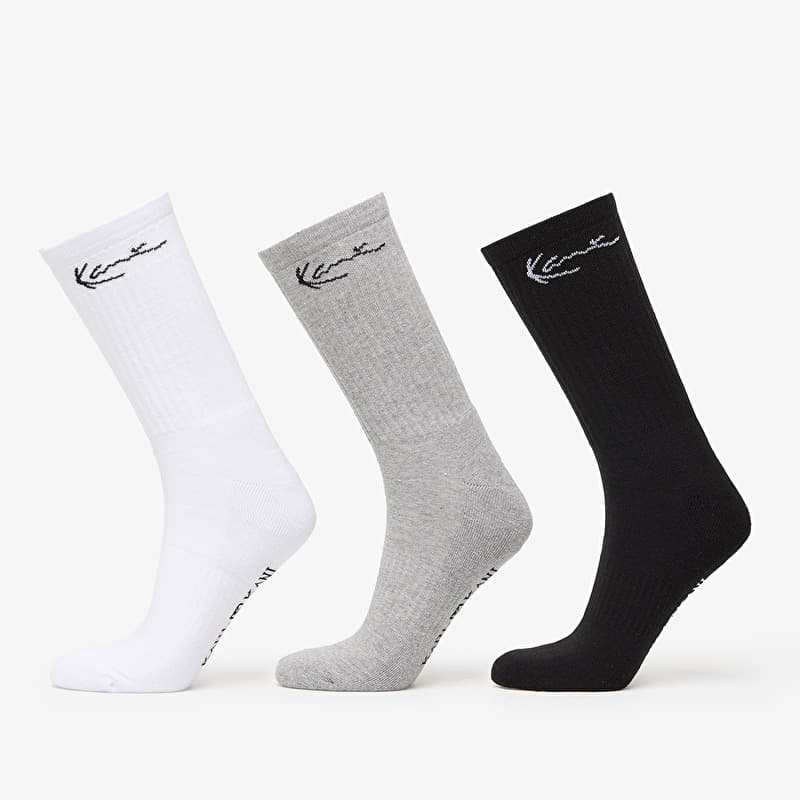 Karl Kani Signature Socks 3-Pack Black/ Grey/ White