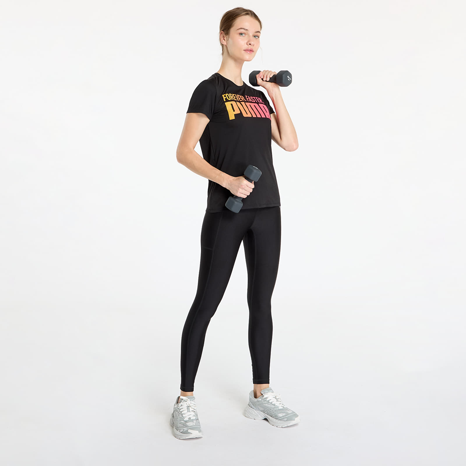 Women's T-shirts PUMA Run Favroites Forever Faster Graphic Tee Black