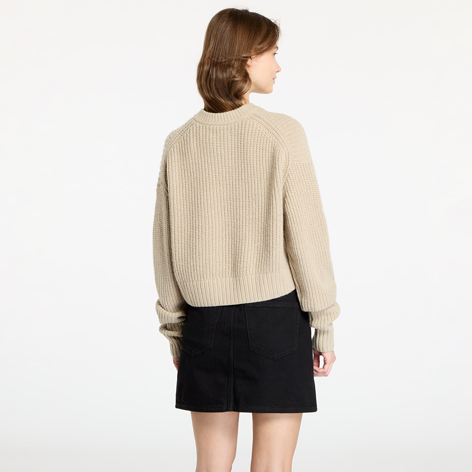 Women's Sweaters Calvin Klein Jeans Chunky V-Neck Sweater Pelican