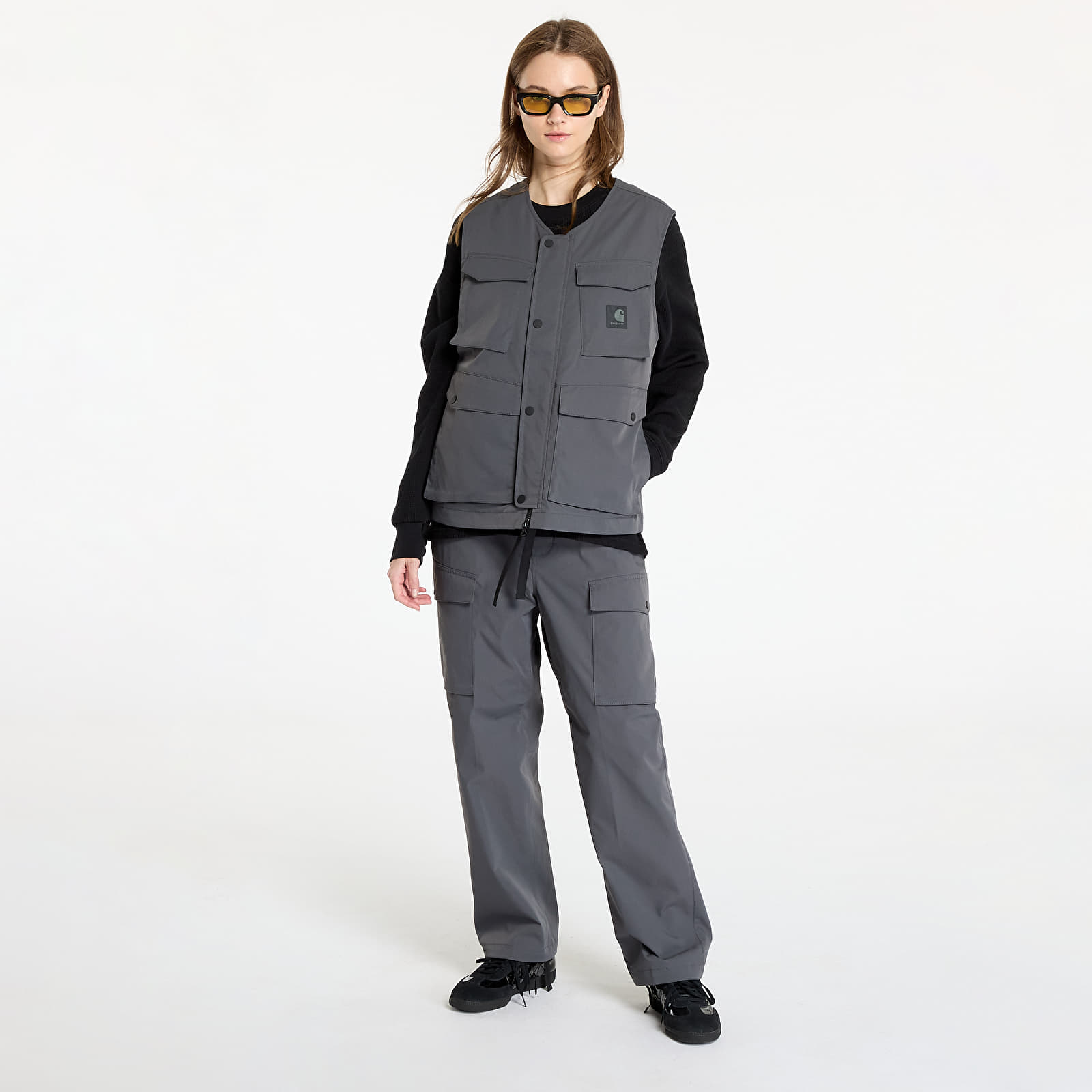 Vester for menn Carhartt WIP Balto Vest UNISEX Graphite