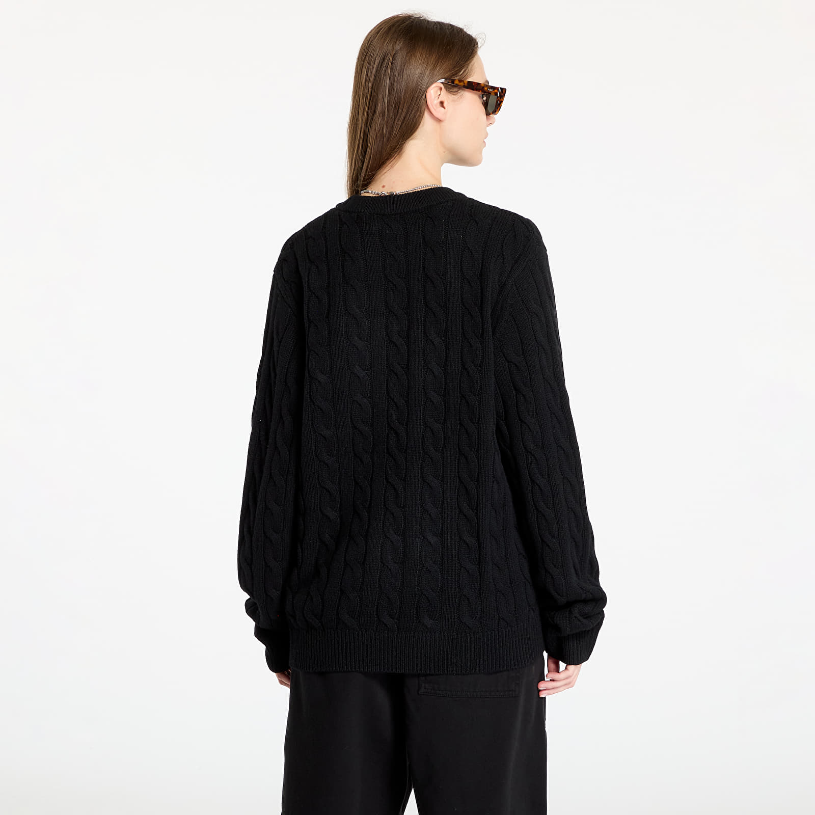 Pánske svetre Carhartt WIP Signature Sweater UNISEX Black/ Wax